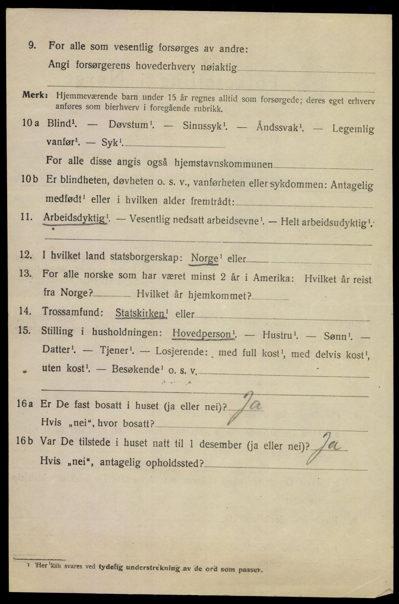 SAKO, 1920 census for Kragerø, 1920, p. 5344