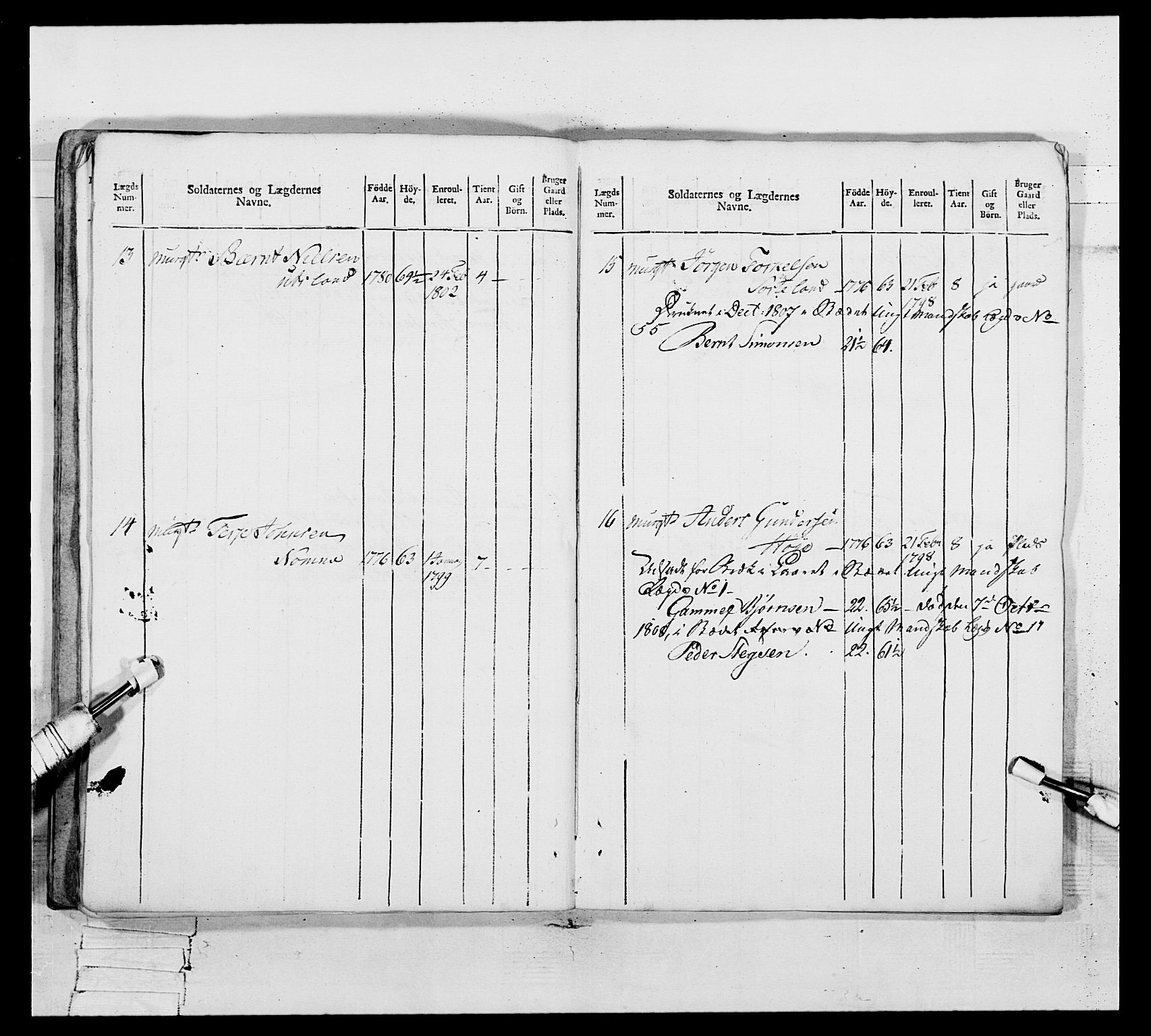 Generalitets- og kommissariatskollegiet, Det kongelige norske kommissariatskollegium, AV/RA-EA-5420/E/Eh/L0109: Vesterlenske nasjonale infanteriregiment, 1806, p. 461