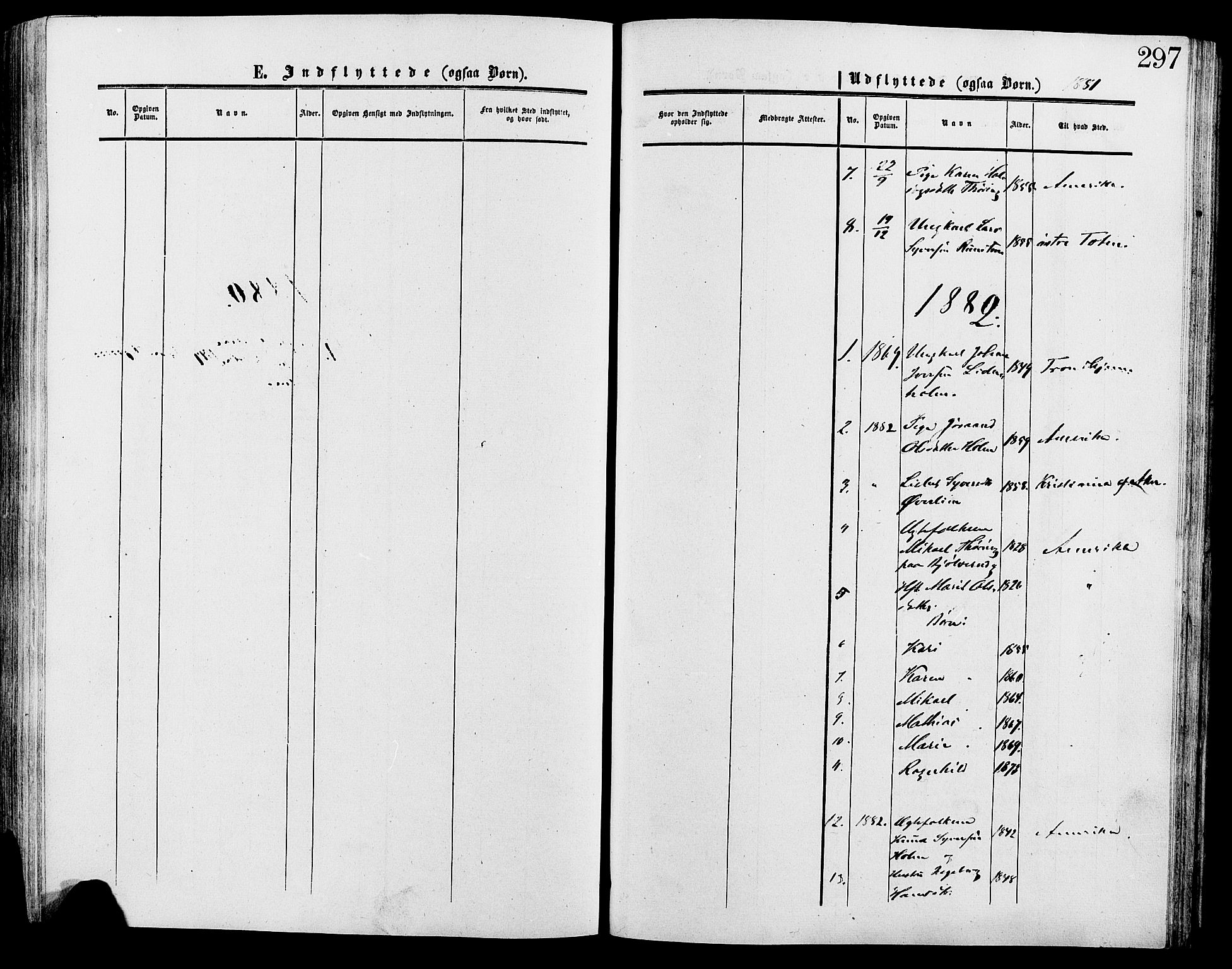 Lesja prestekontor, SAH/PREST-068/H/Ha/Haa/L0009: Parish register (official) no. 9, 1854-1889, p. 297