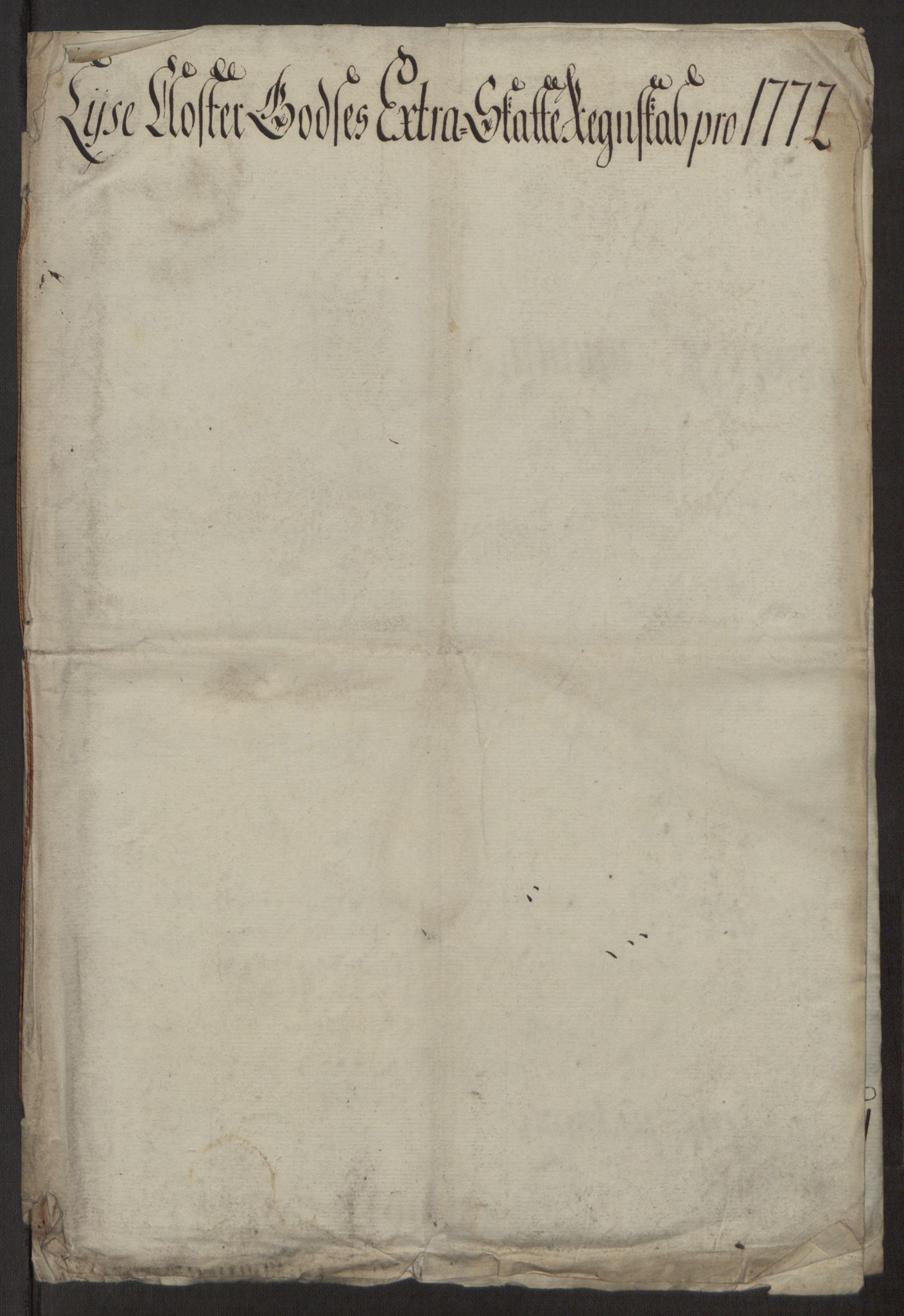 Rentekammeret inntil 1814, Reviderte regnskaper, Fogderegnskap, AV/RA-EA-4092/R50/L3180: Ekstraskatten Lyse kloster, 1762-1783, p. 265