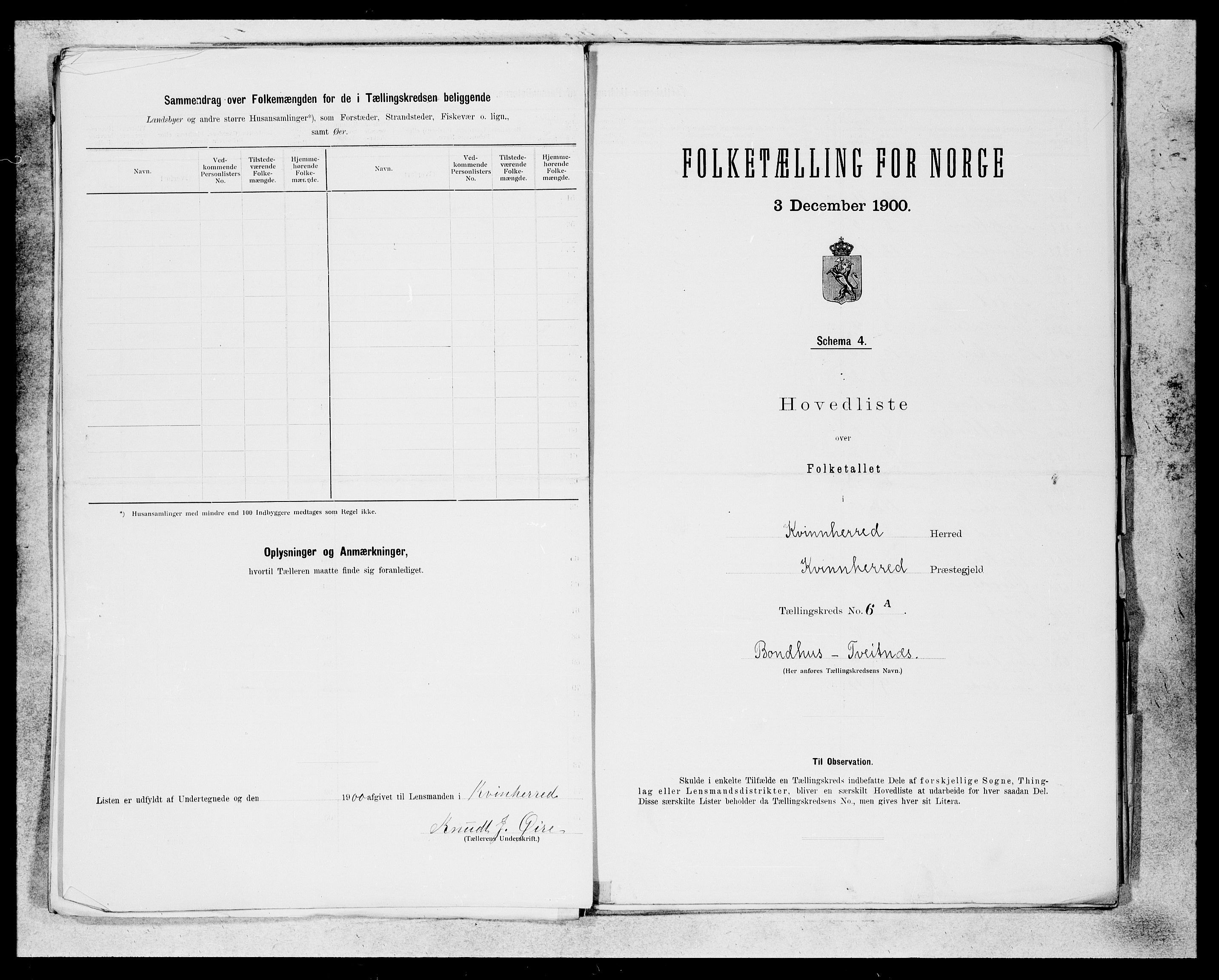SAB, 1900 census for Kvinnherad, 1900, p. 17