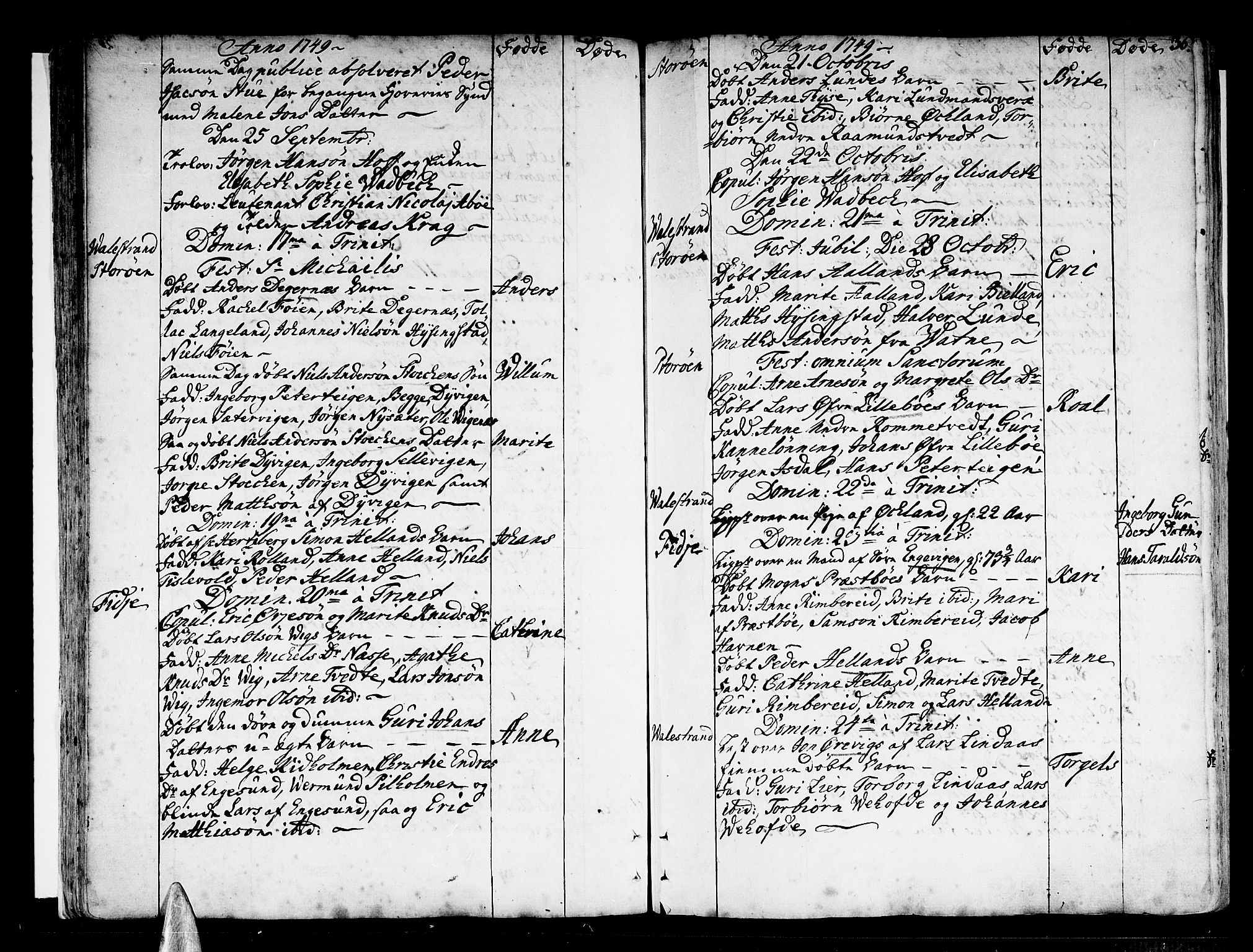 Stord sokneprestembete, AV/SAB-A-78201/H/Haa: Parish register (official) no. A 2, 1744-1777, p. 36