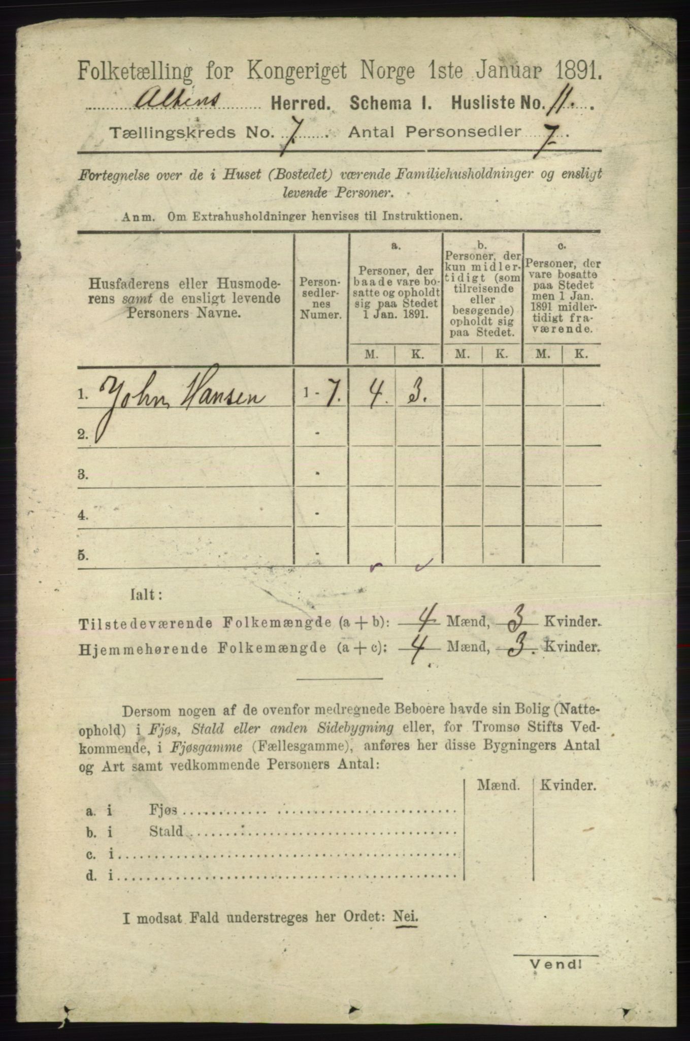 RA, 1891 census for 2012 Alta, 1891, p. 2050