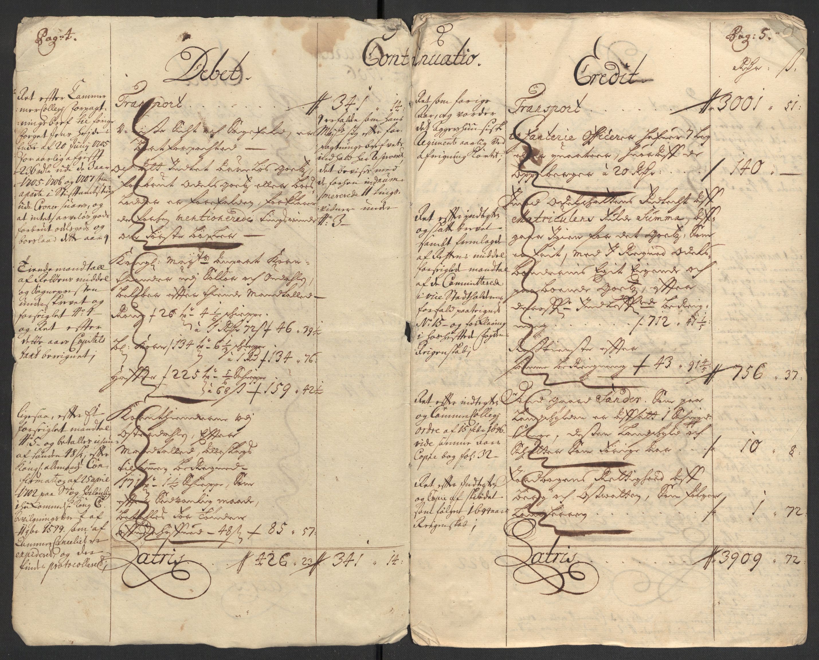 Rentekammeret inntil 1814, Reviderte regnskaper, Fogderegnskap, RA/EA-4092/R13/L0843: Fogderegnskap Solør, Odal og Østerdal, 1705-1706, p. 319