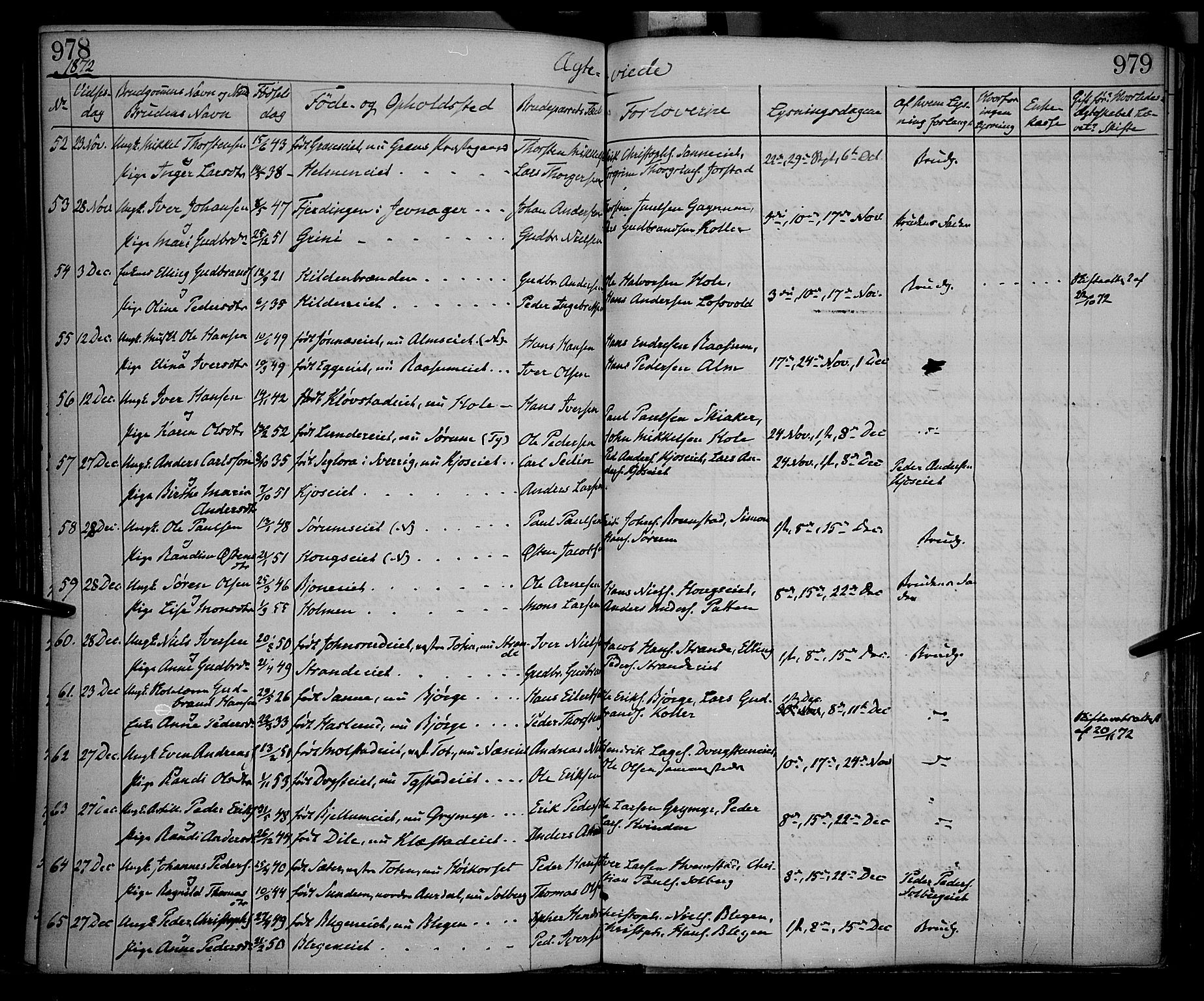 Gran prestekontor, AV/SAH-PREST-112/H/Ha/Haa/L0012: Parish register (official) no. 12, 1856-1874, p. 978-979