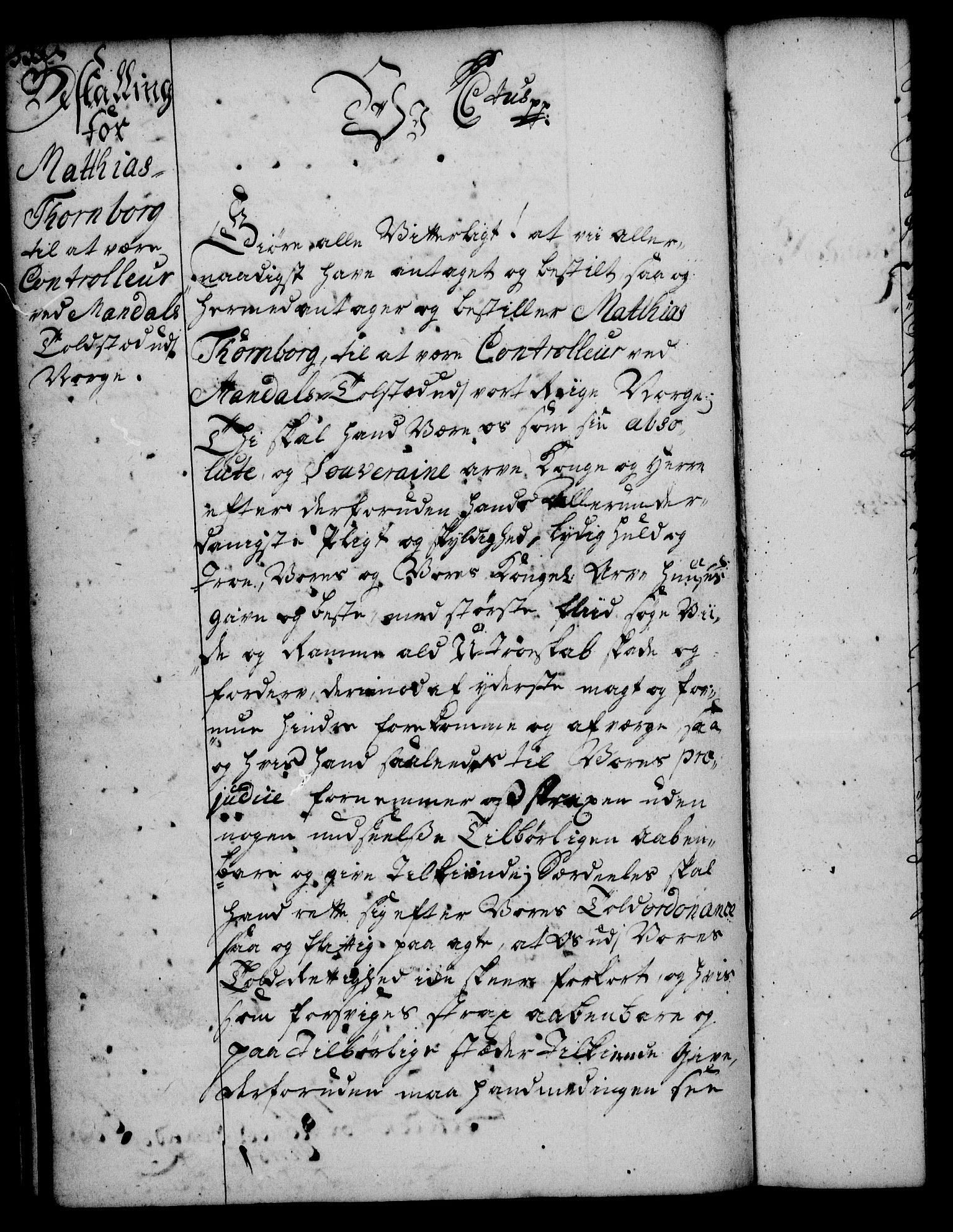 Rentekammeret, Kammerkanselliet, RA/EA-3111/G/Gg/Gge/L0002: Norsk bestallingsprotokoll med register (merket RK 53.26), 1730-1744, p. 533