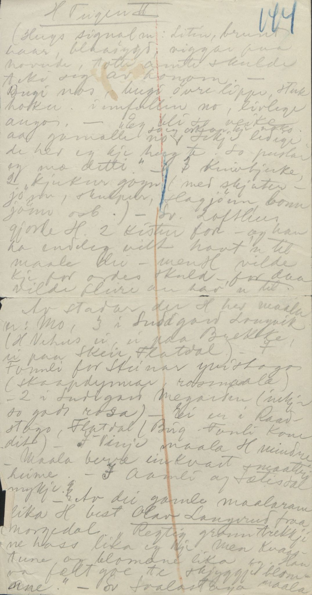 Rikard Berge, TEMU/TGM-A-1003/F/L0004/0051: 101-159 / 154 Grungedal, Vinje o.a. Sondre dreparen. Ætteliste, 1903-1906, p. 144