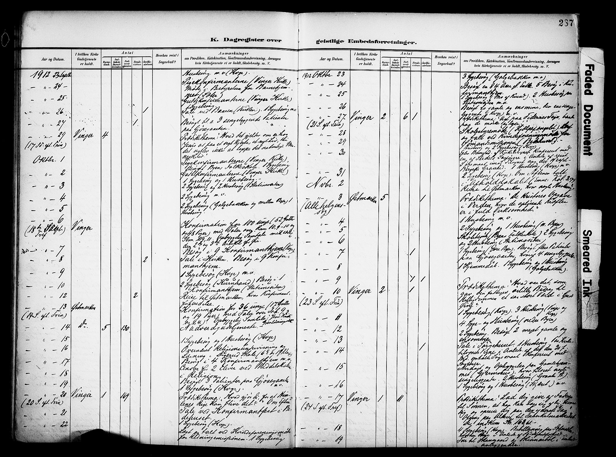 Vinger prestekontor, AV/SAH-PREST-024/H/Ha/Haa/L0016: Parish register (official) no. 16, 1898-1920, p. 287