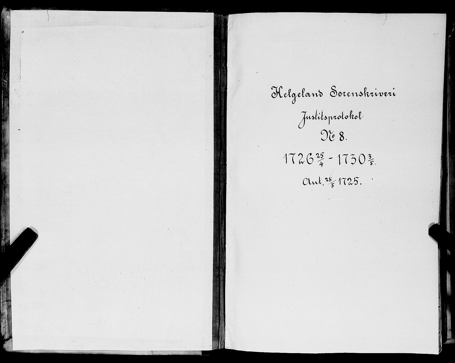 Helgeland sorenskriveri, SAT/A-0004/1/1A/L0007: Tingbok 8, 1726-1730