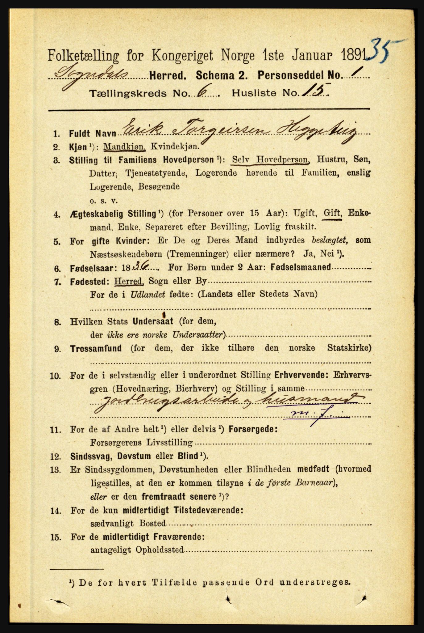 RA, 1891 census for 1420 Sogndal, 1891, p. 2689