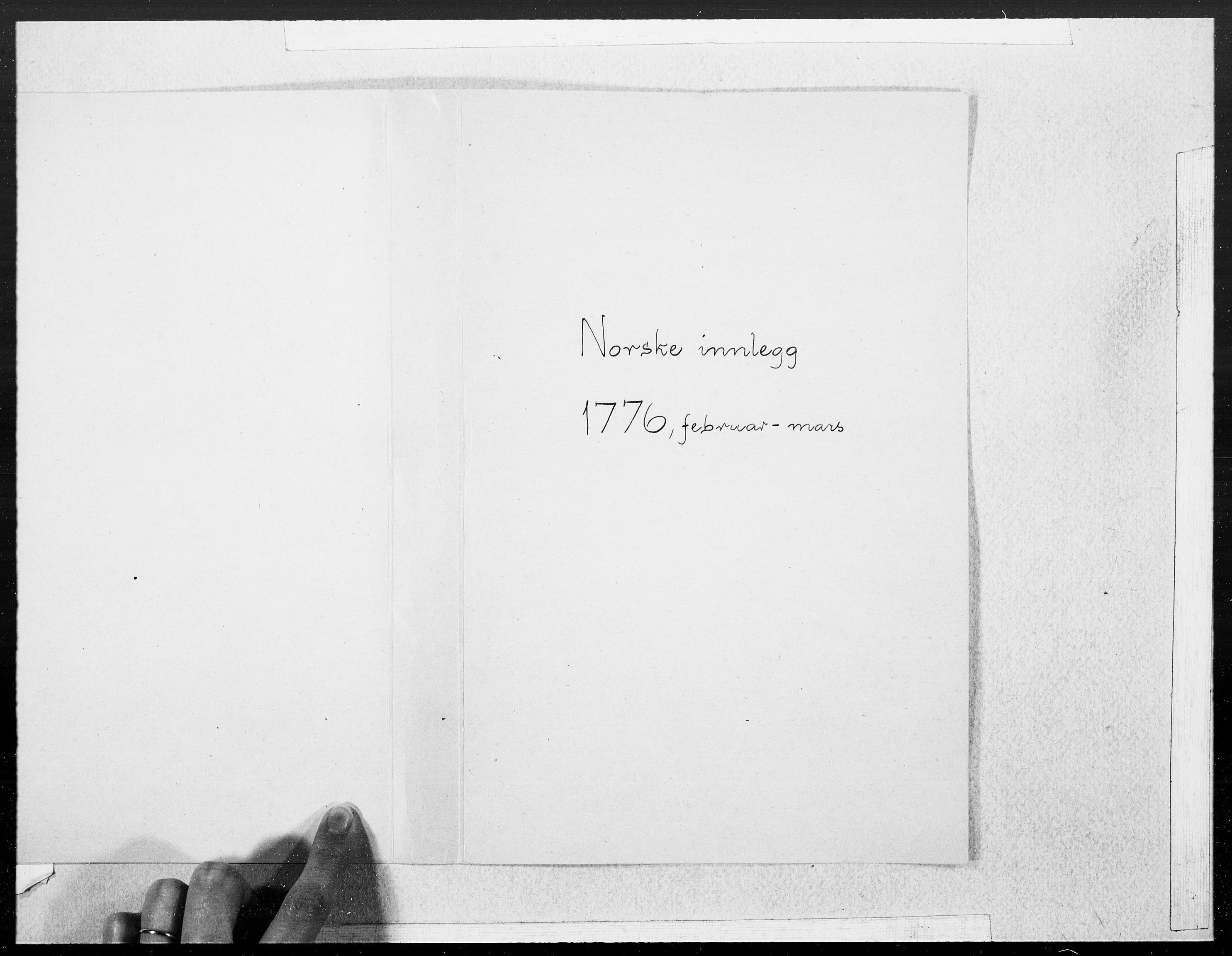 Danske Kanselli 1572-1799, AV/RA-EA-3023/F/Fc/Fcc/Fcca/L0219: Norske innlegg 1572-1799, 1776, p. 200