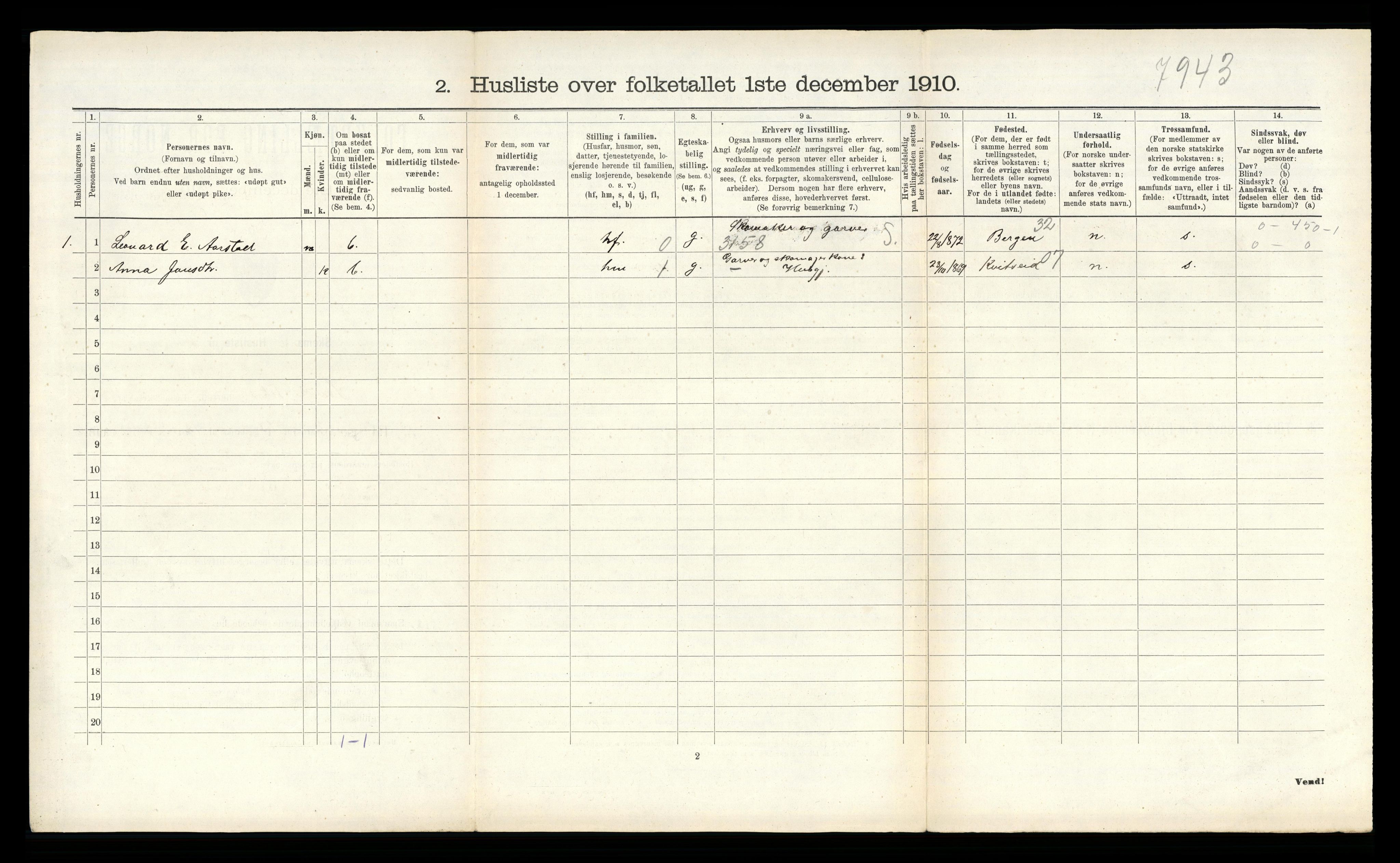 RA, 1910 census for Sauherad, 1910, p. 1146