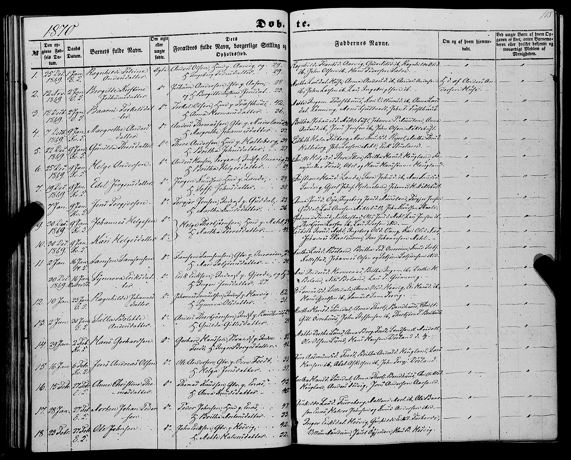 Kvinnherad sokneprestembete, SAB/A-76401/H/Haa: Parish register (official) no. A 8, 1854-1872, p. 103