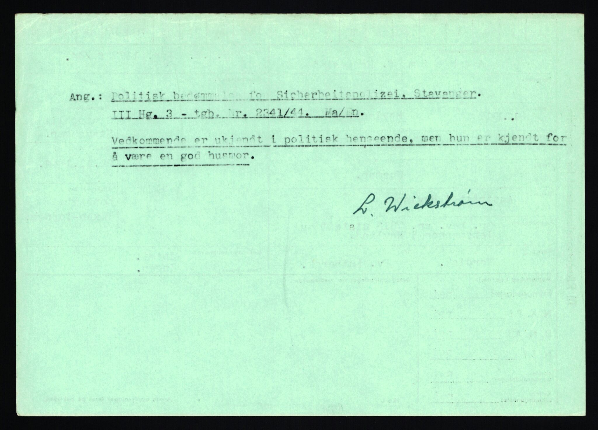 Statspolitiet - Hovedkontoret / Osloavdelingen, AV/RA-S-1329/C/Ca/L0002: Arneberg - Brand, 1943-1945, p. 375