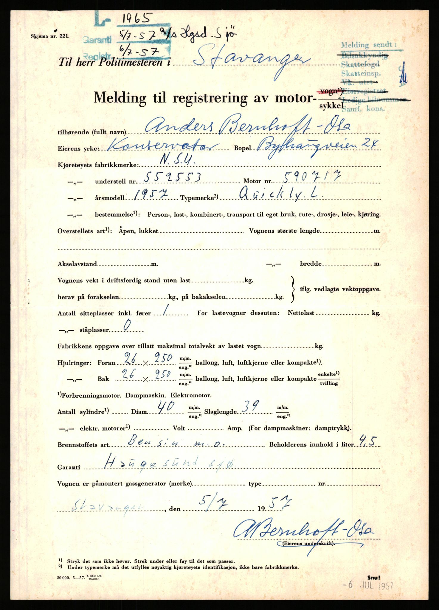 Stavanger trafikkstasjon, AV/SAST-A-101942/0/F/L0006: L-1700 - L-2149, 1930-1971, p. 1081