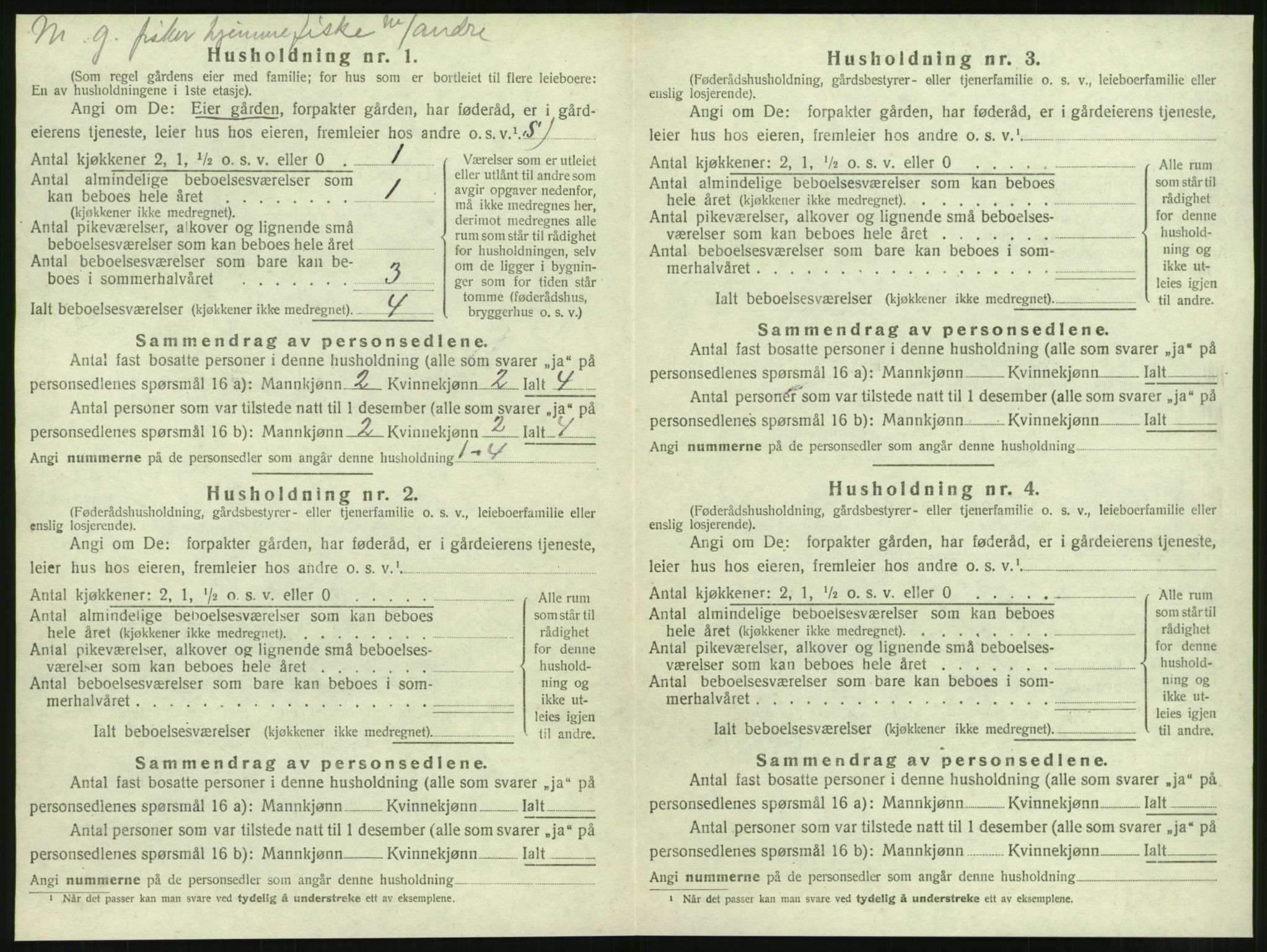 SAT, 1920 census for Brattvær, 1920, p. 177