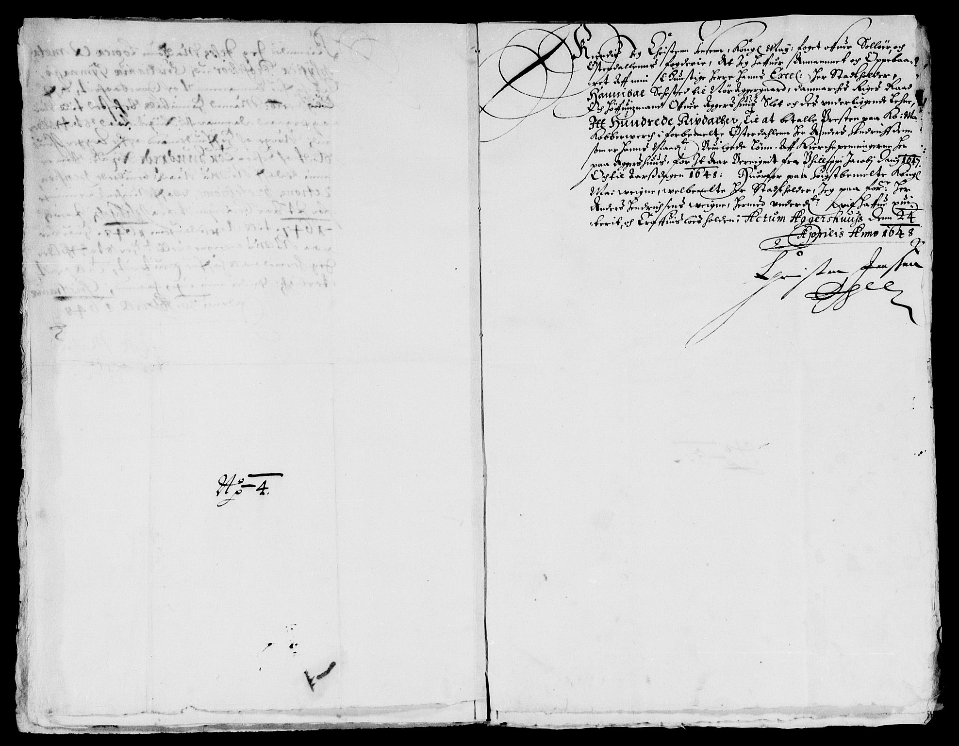 Rentekammeret inntil 1814, Reviderte regnskaper, Lensregnskaper, RA/EA-5023/R/Rb/Rba/L0194: Akershus len, 1647-1648