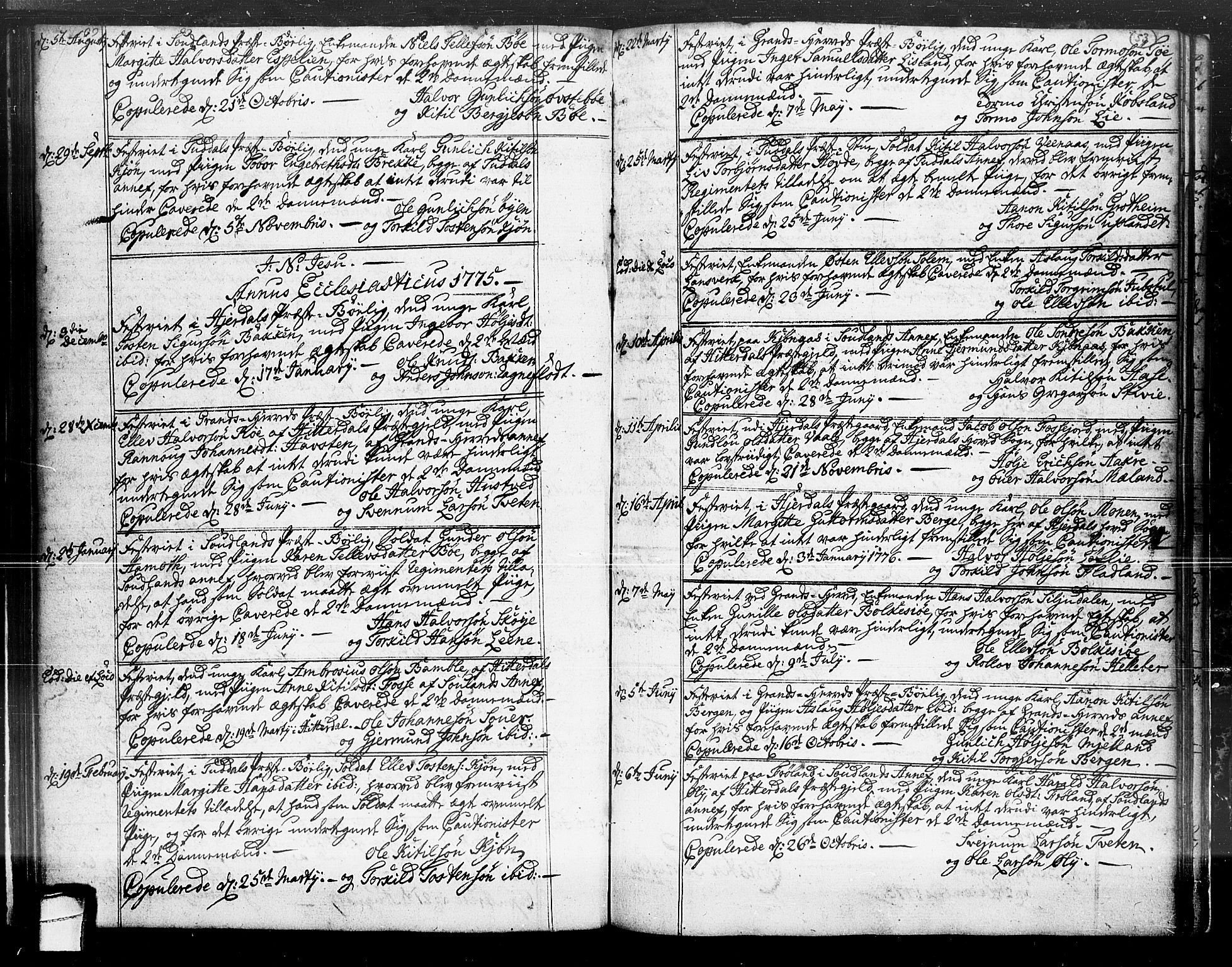 Hjartdal kirkebøker, SAKO/A-270/F/Fa/L0004: Parish register (official) no. I 4, 1727-1795, p. 53