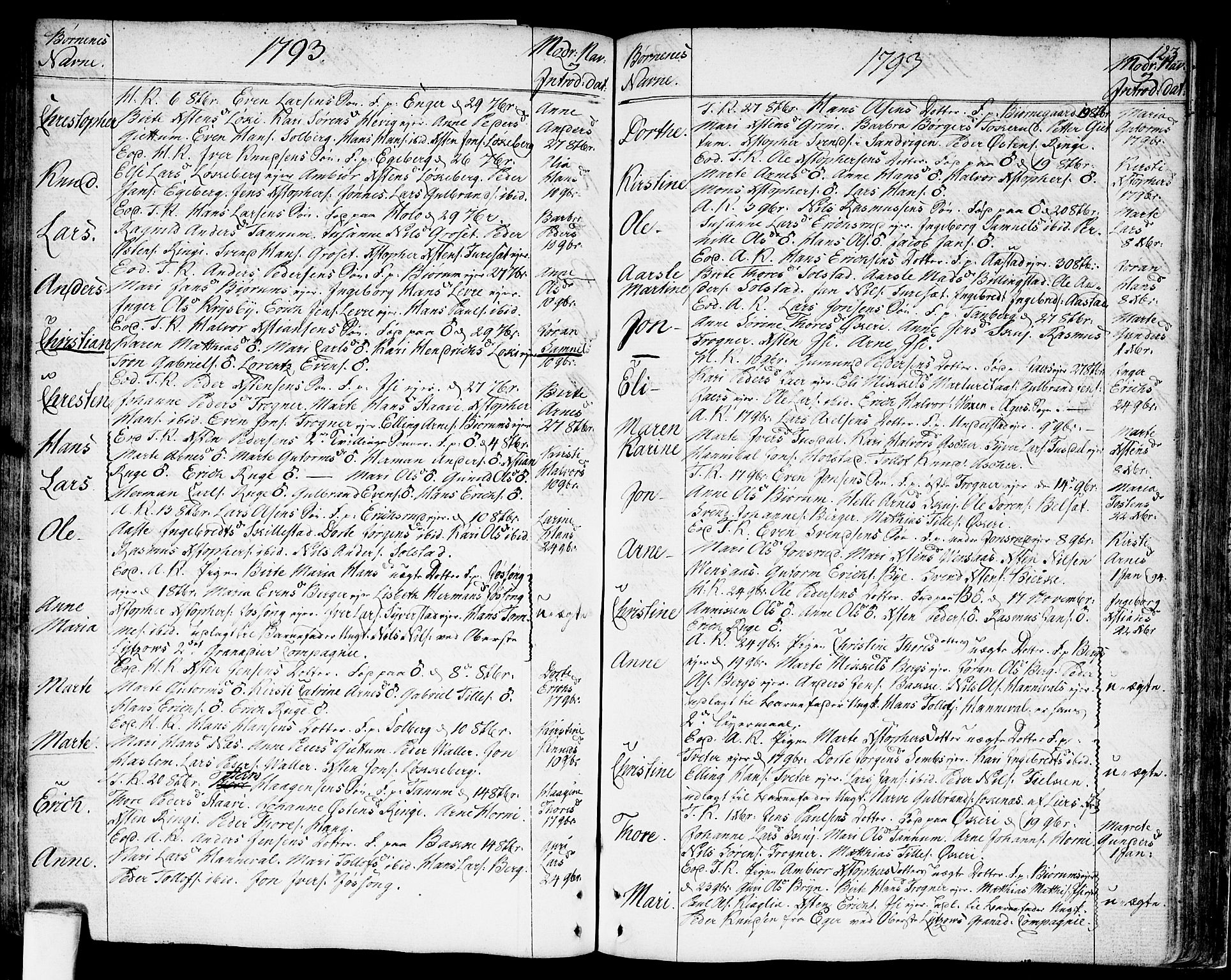 Asker prestekontor Kirkebøker, SAO/A-10256a/F/Fa/L0003: Parish register (official) no. I 3, 1767-1807, p. 123