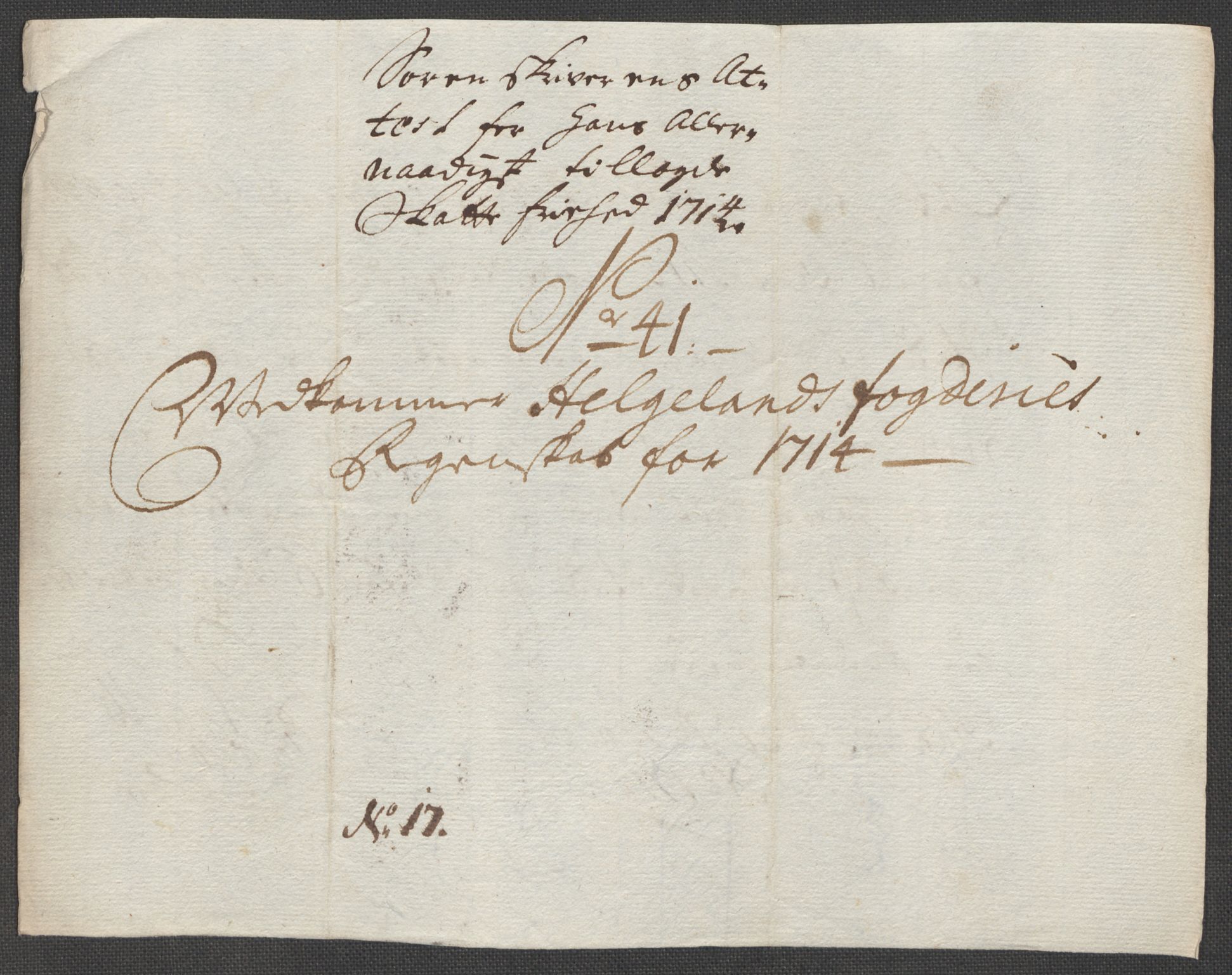 Rentekammeret inntil 1814, Reviderte regnskaper, Fogderegnskap, RA/EA-4092/R65/L4513: Fogderegnskap Helgeland, 1714-1715, p. 211