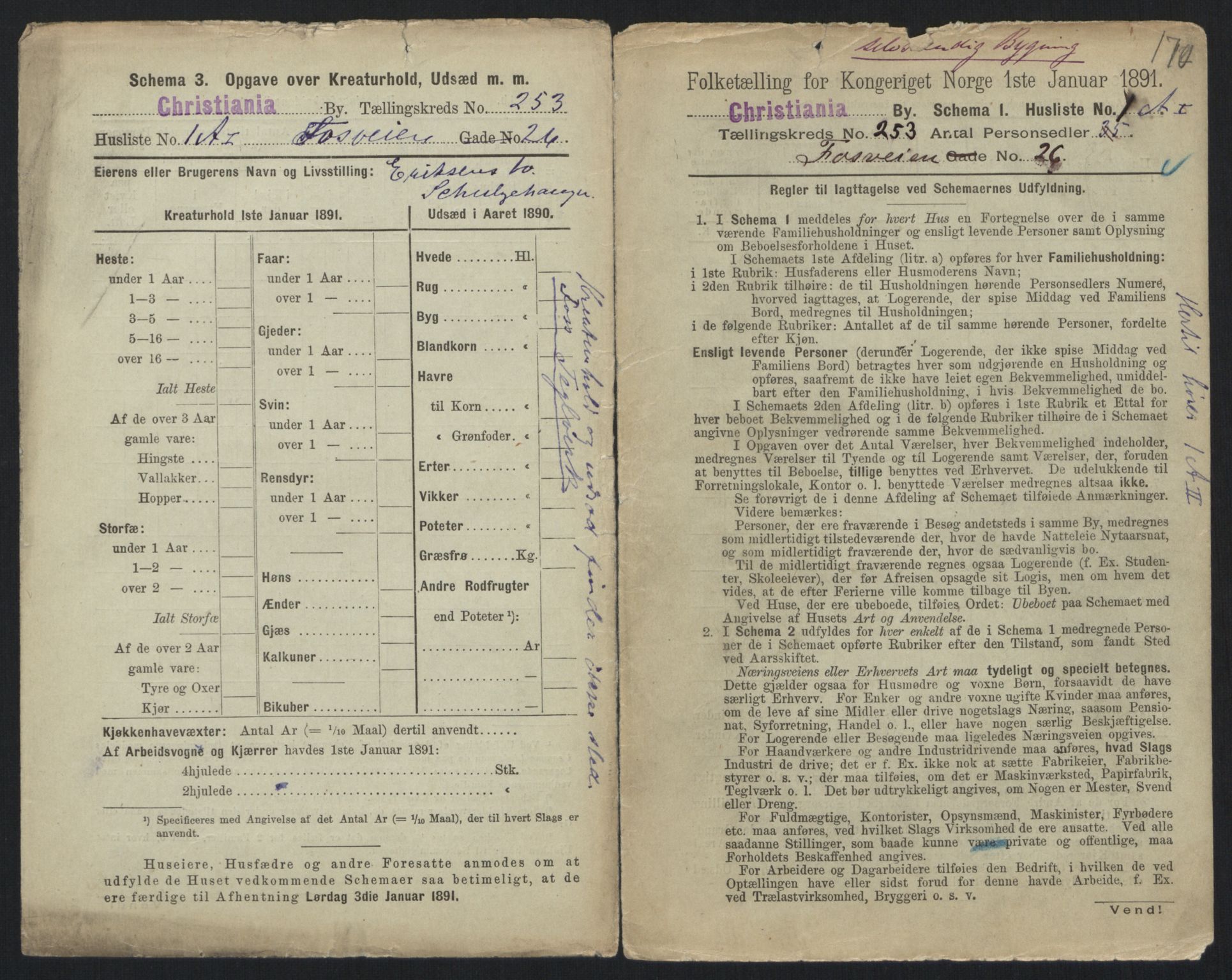 RA, 1891 census for 0301 Kristiania, 1891, p. 153635