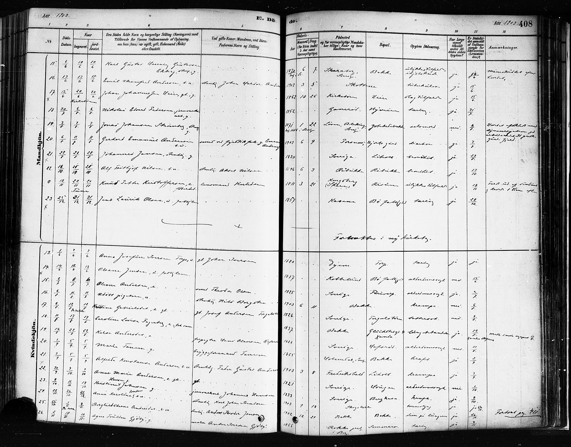 Idd prestekontor Kirkebøker, SAO/A-10911/F/Fc/L0006b: Parish register (official) no. III 6B, 1878-1903, p. 408