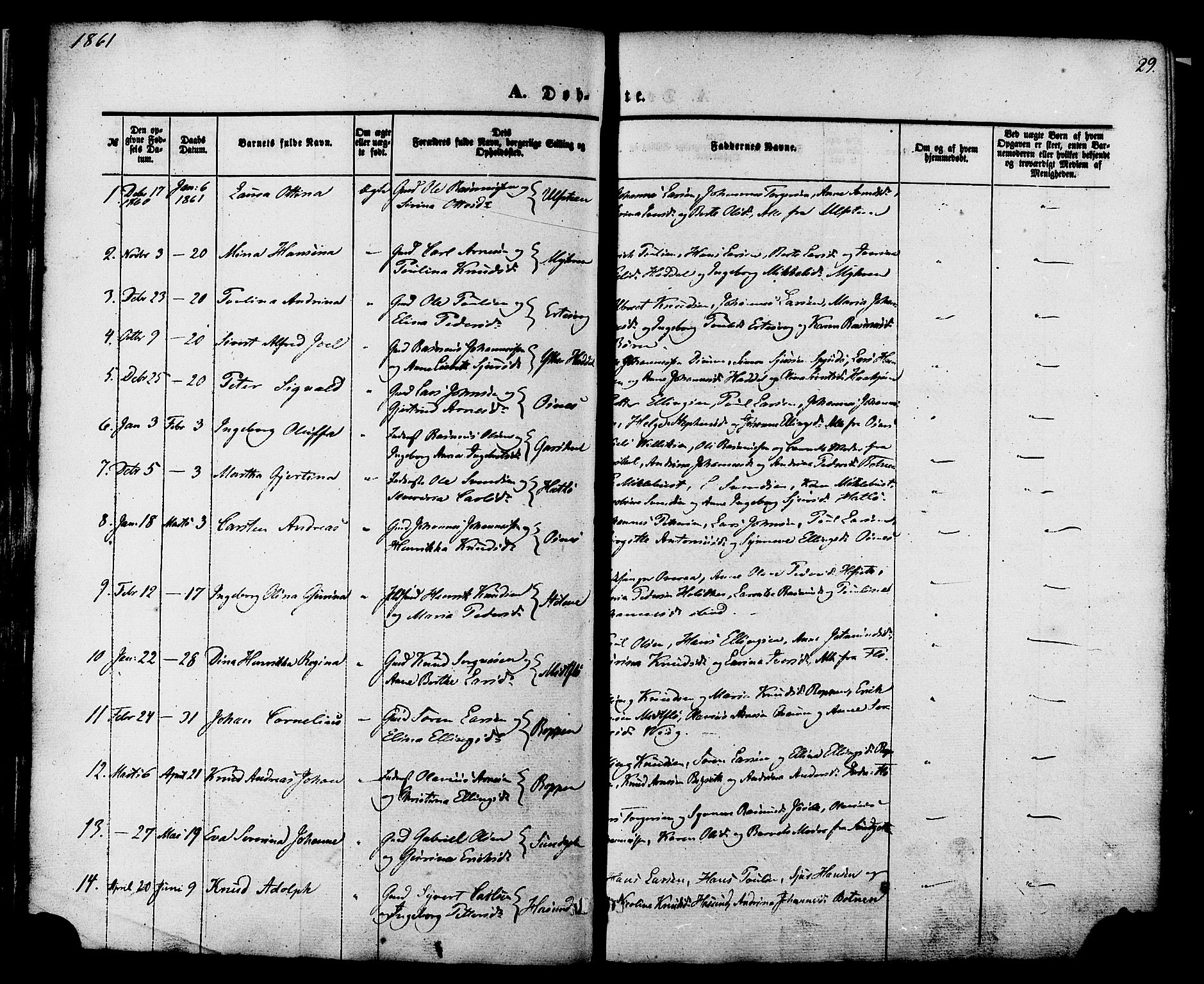 Ministerialprotokoller, klokkerbøker og fødselsregistre - Møre og Romsdal, AV/SAT-A-1454/509/L0105: Parish register (official) no. 509A03, 1848-1882, p. 29