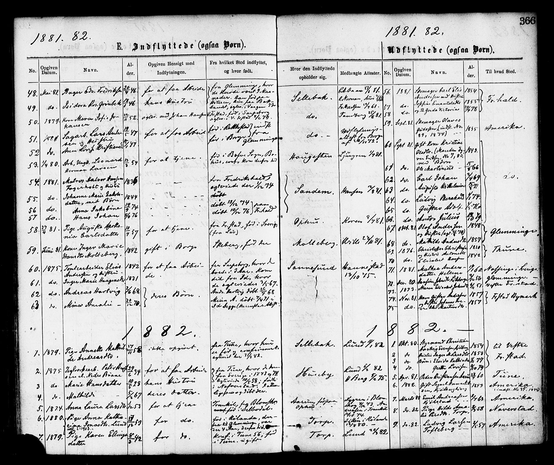 Borge prestekontor Kirkebøker, SAO/A-10903/F/Fa/L0007: Parish register (official) no. I 7, 1875-1886, p. 366