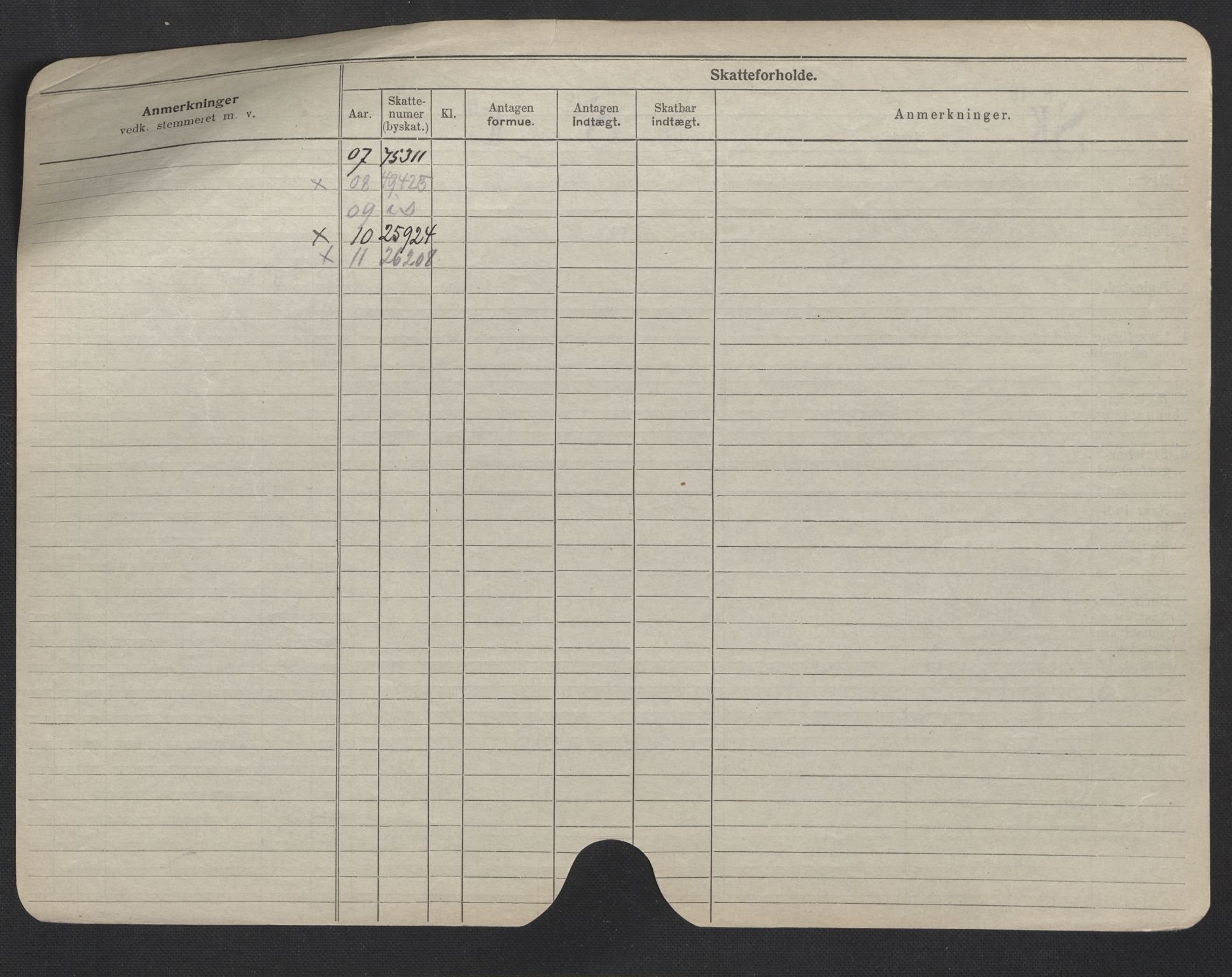 Oslo folkeregister, Registerkort, AV/SAO-A-11715/F/Fa/Fac/L0007: Menn, 1906-1914, p. 181b