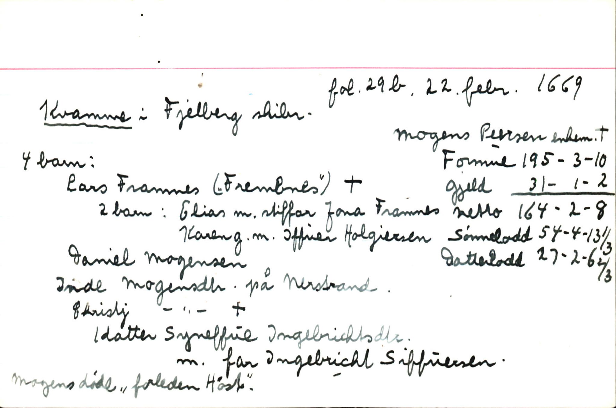 Skiftekort ved Statsarkivet i Bergen, SAB/SKIFTEKORT/004/L0001: Skifteprotokoll nr. 1-2, 1668-1699, p. 31