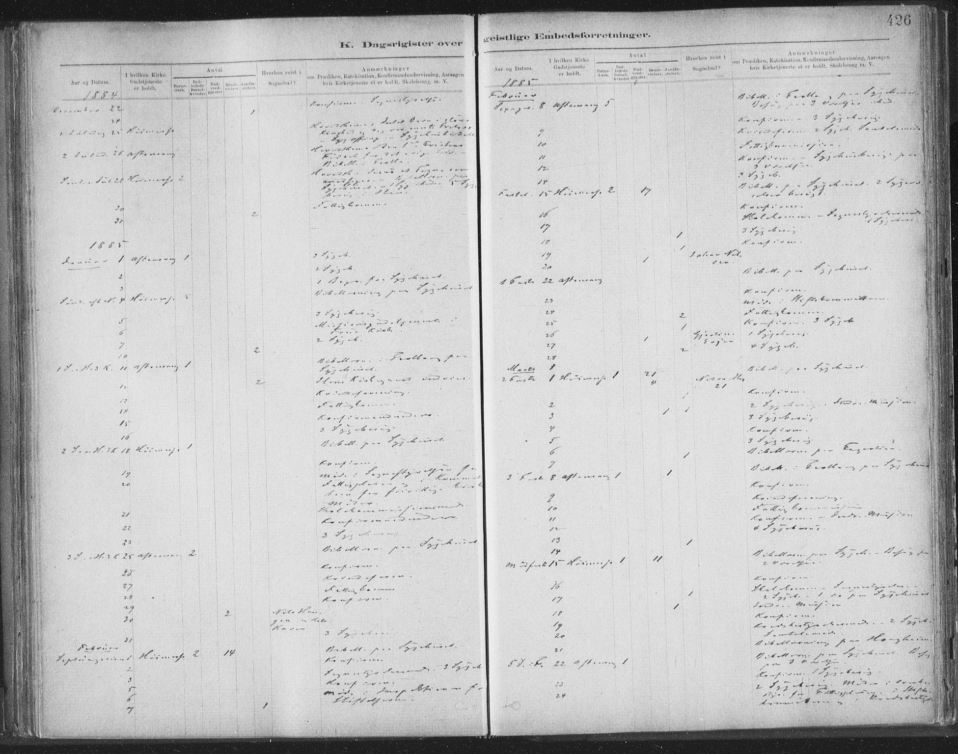 Ministerialprotokoller, klokkerbøker og fødselsregistre - Sør-Trøndelag, SAT/A-1456/603/L0163: Parish register (official) no. 603A02, 1879-1895, p. 426