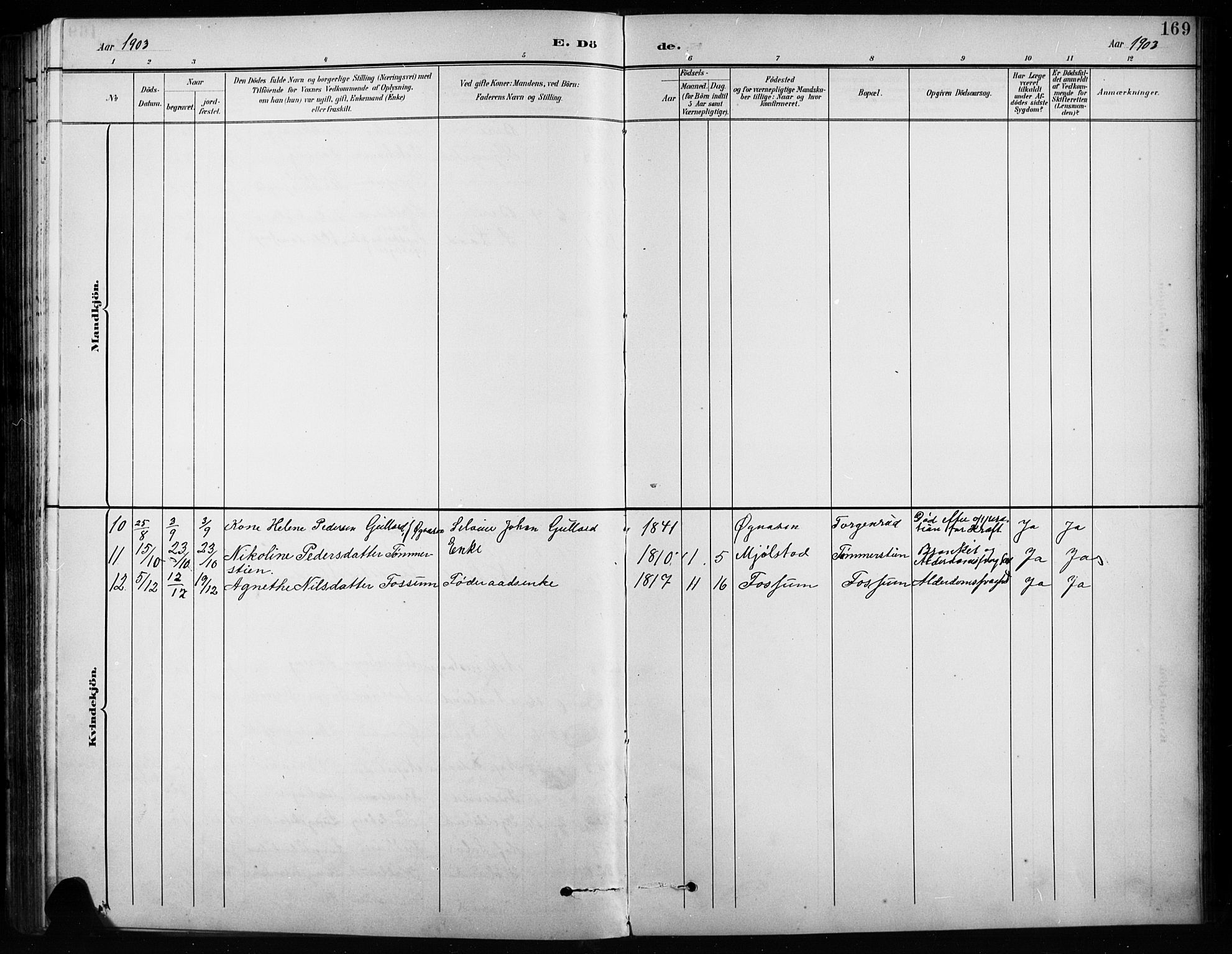 Vardal prestekontor, AV/SAH-PREST-100/H/Ha/Hab/L0010: Parish register (copy) no. 10, 1895-1903, p. 169