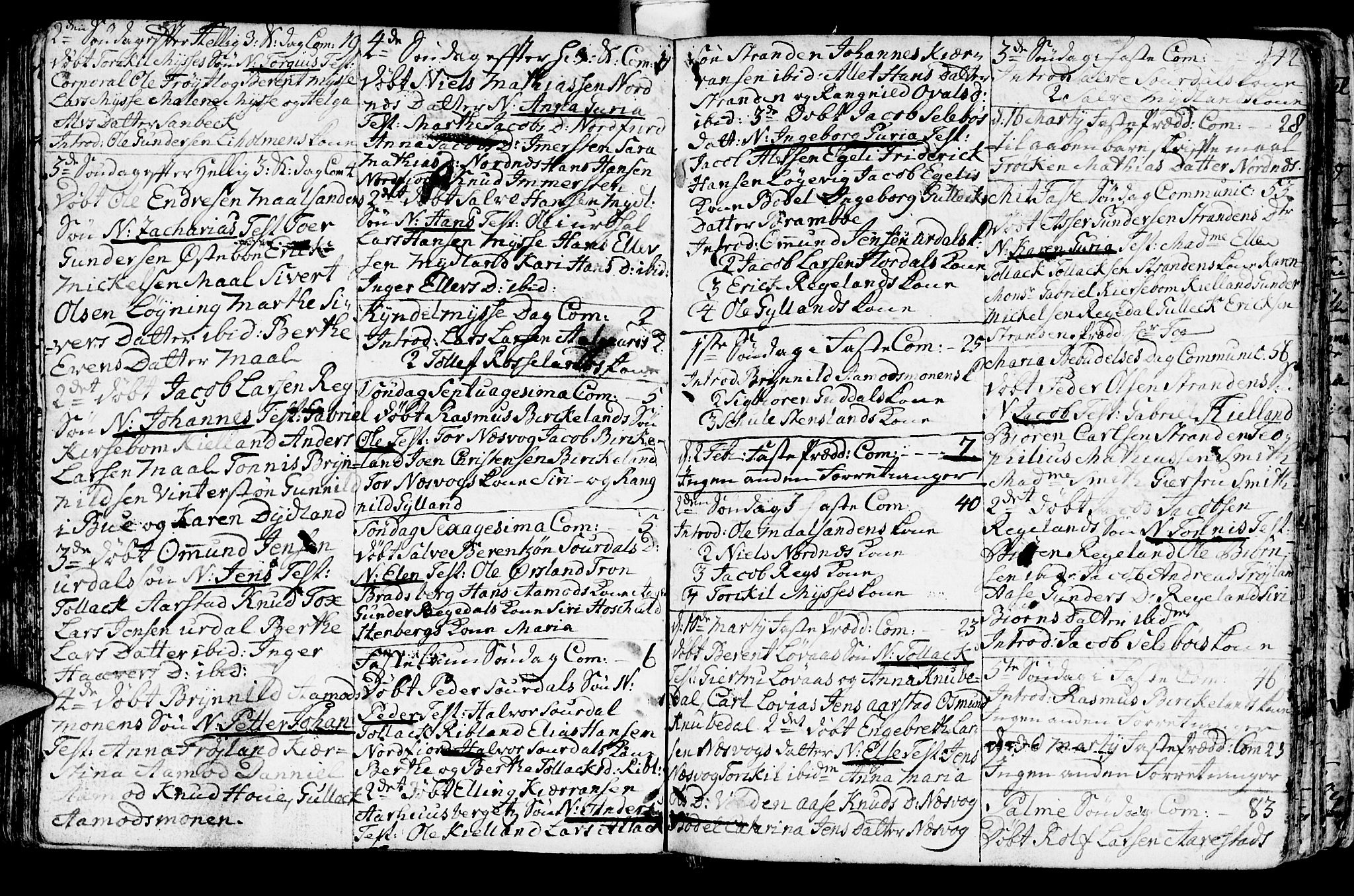 Sokndal sokneprestkontor, AV/SAST-A-101808: Parish register (official) no. A 3, 1740-1806