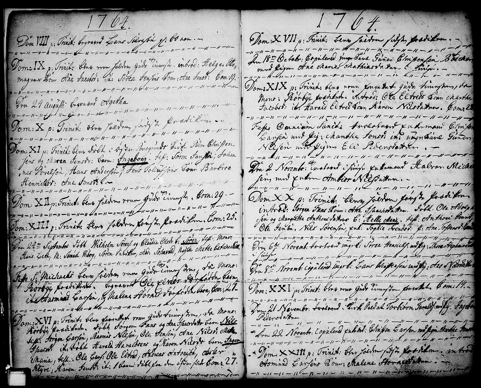 Porsgrunn kirkebøker , SAKO/A-104/F/Fa/L0001: Parish register (official) no. 1, 1764-1814, p. 4-5