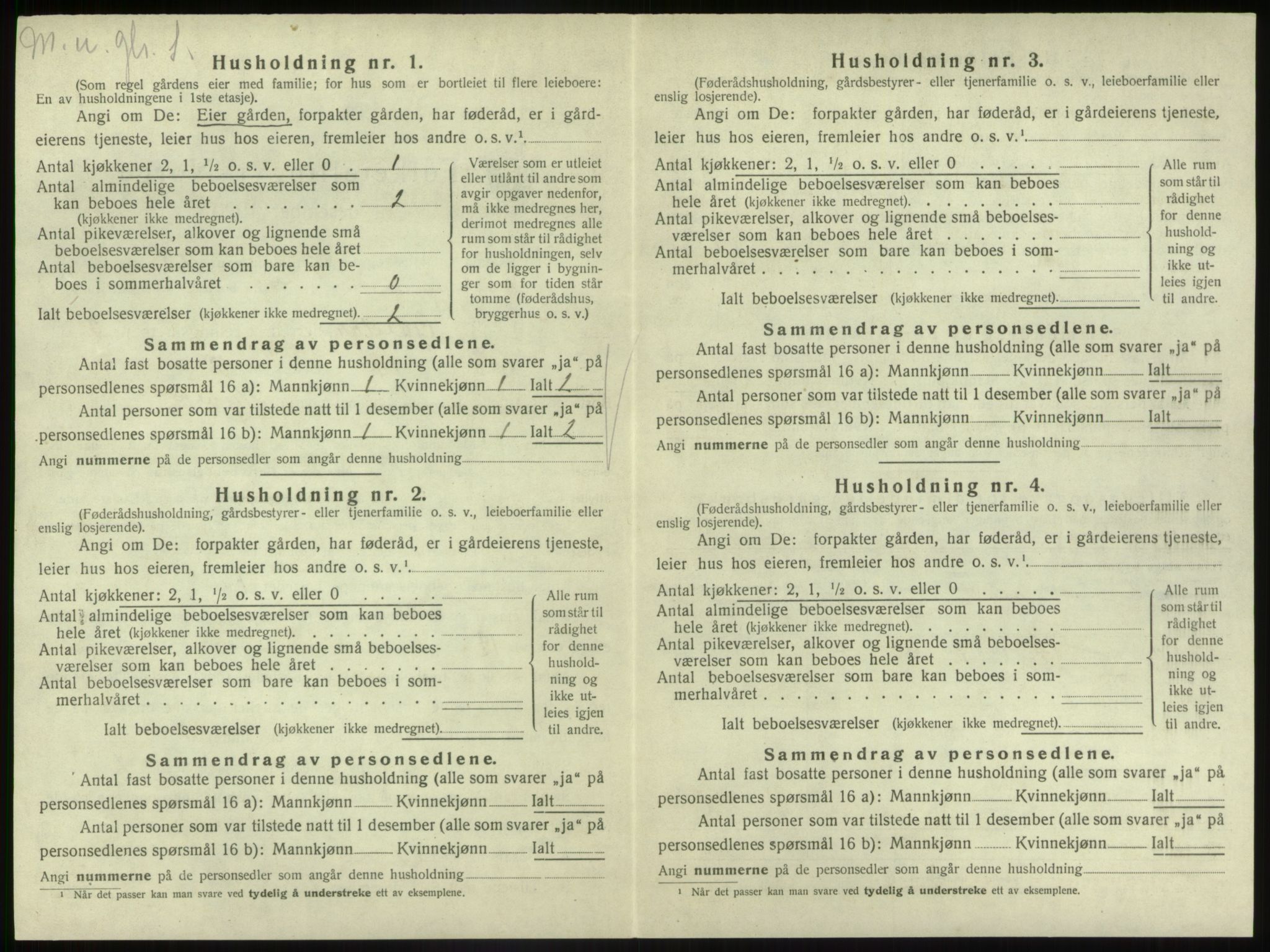 SAB, 1920 census for Gaular, 1920, p. 247