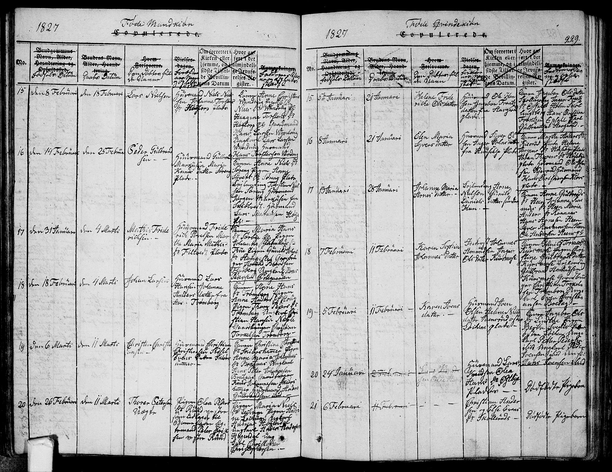 Eidsberg prestekontor Kirkebøker, AV/SAO-A-10905/G/Ga/L0001: Parish register (copy) no. I 1, 1814-1831, p. 229