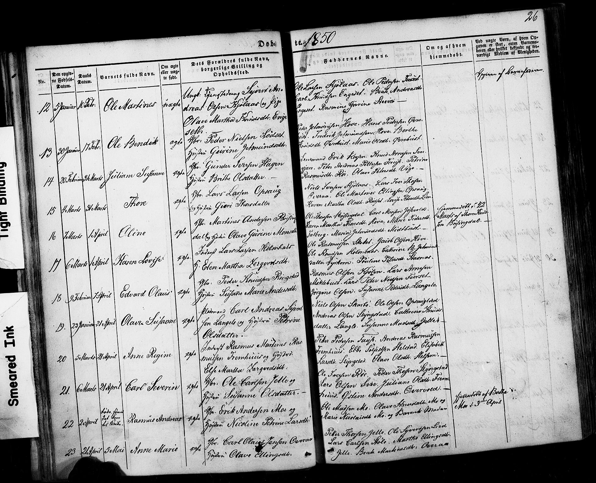 Ministerialprotokoller, klokkerbøker og fødselsregistre - Møre og Romsdal, AV/SAT-A-1454/520/L0275: Parish register (official) no. 520A05, 1844-1881, p. 26