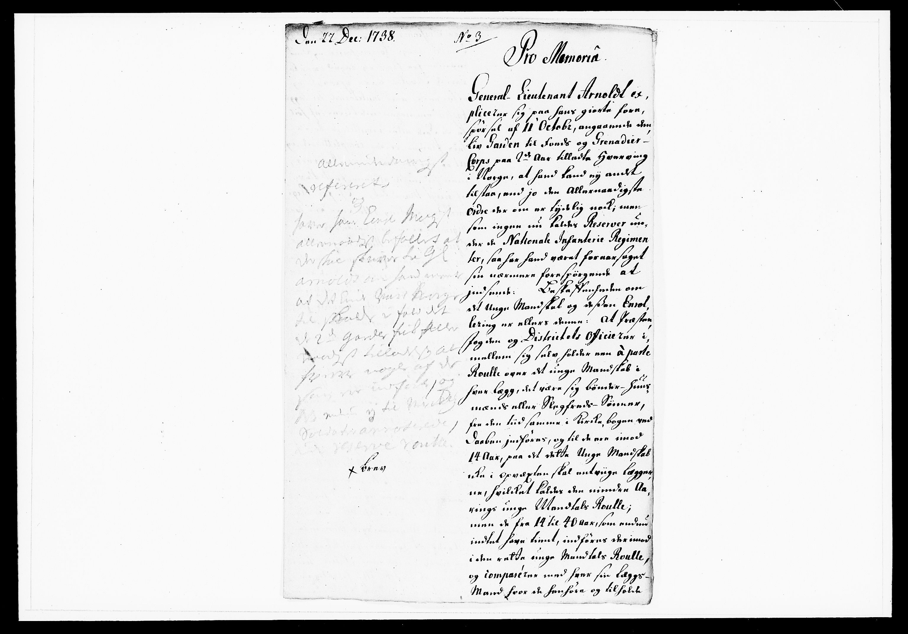 Krigskollegiet, Krigskancelliet, DRA/A-0006/-/1143-1150: Refererede sager, 1738, p. 562