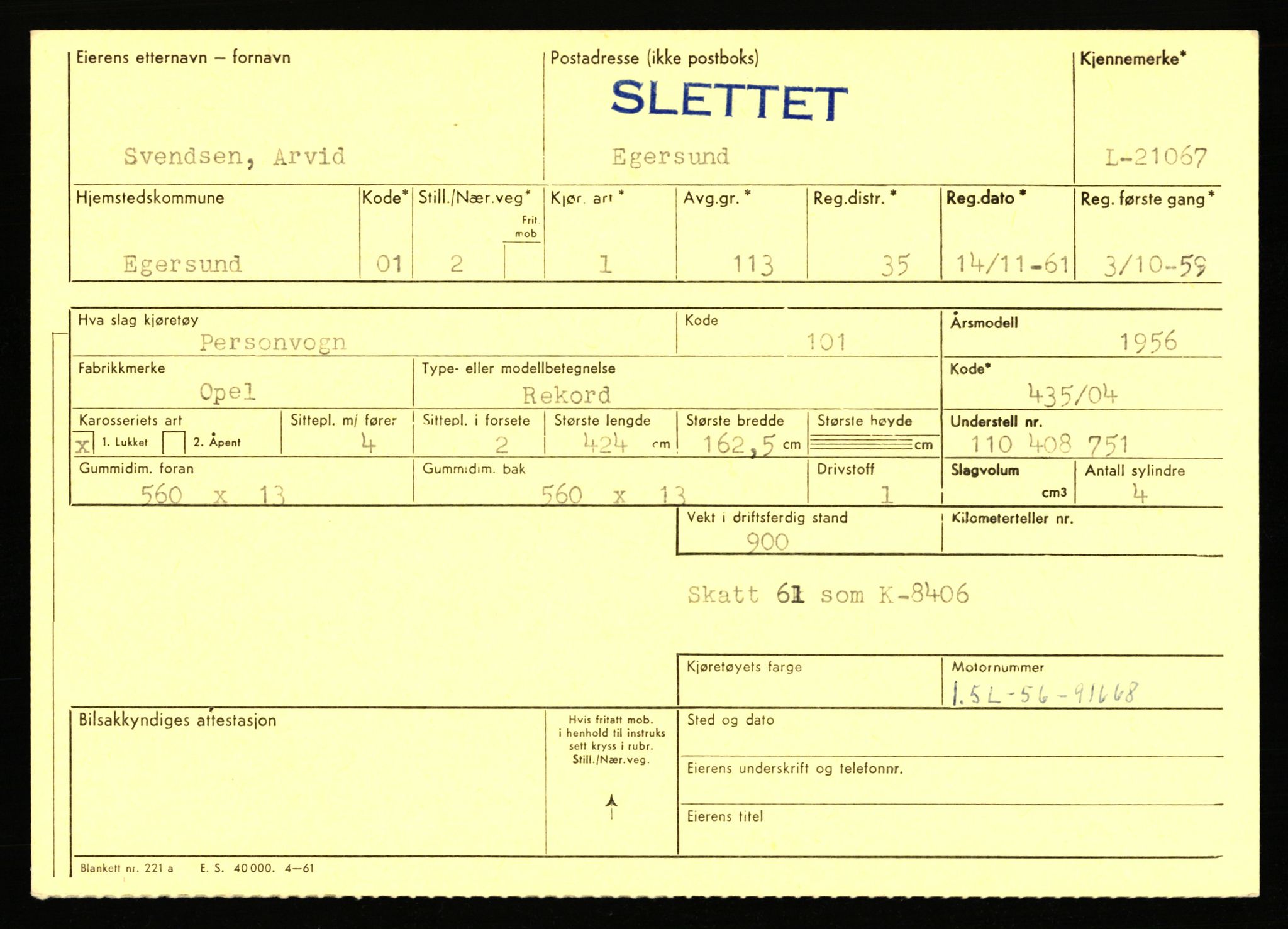 Stavanger trafikkstasjon, AV/SAST-A-101942/0/F/L0037: L-20500 - L-21499, 1930-1971, p. 1649