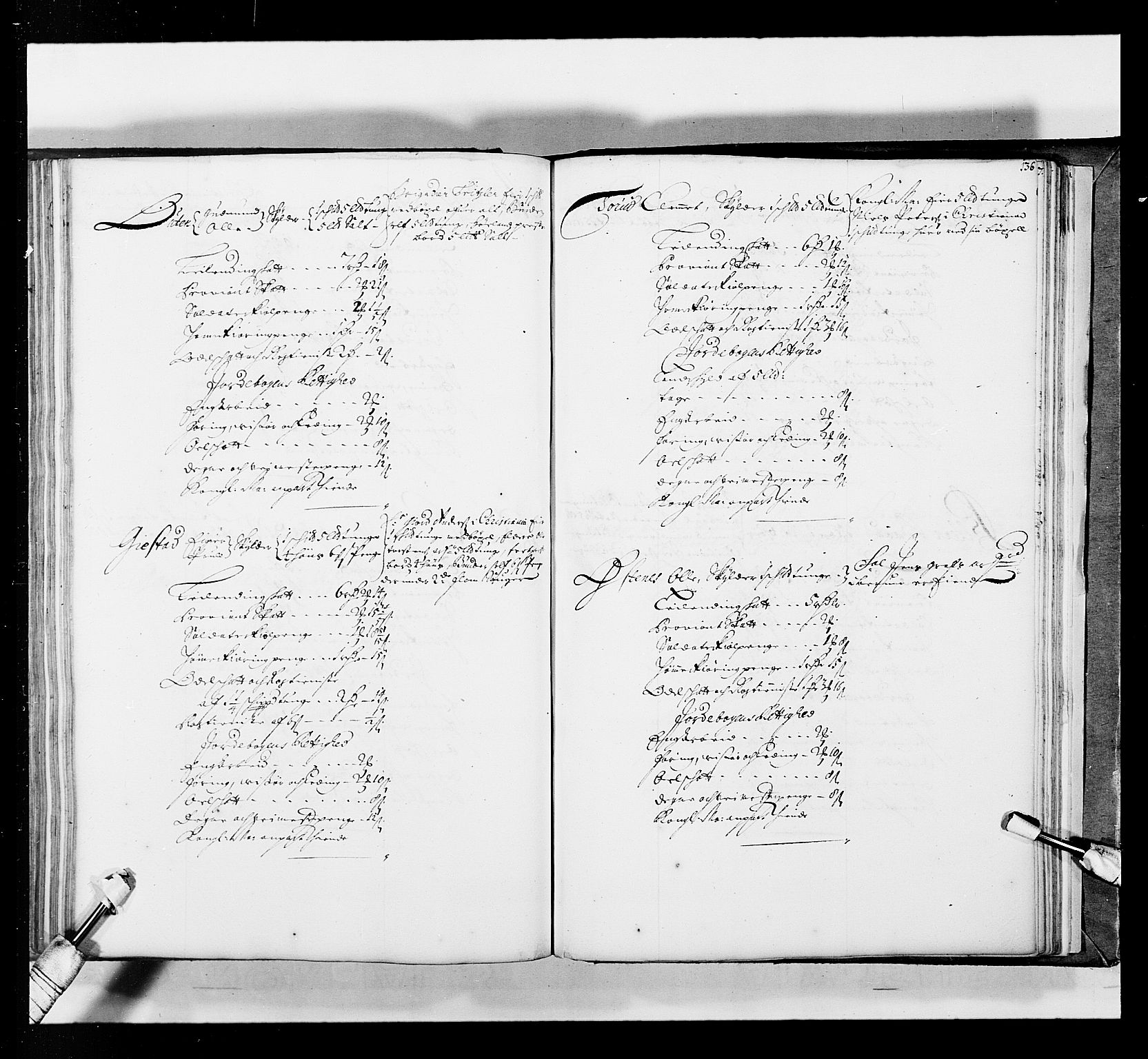 Stattholderembetet 1572-1771, AV/RA-EA-2870/Ek/L0035/0001: Jordebøker 1662-1720: / Matrikkel for Nedre Romerike, 1695, p. 135b-136a