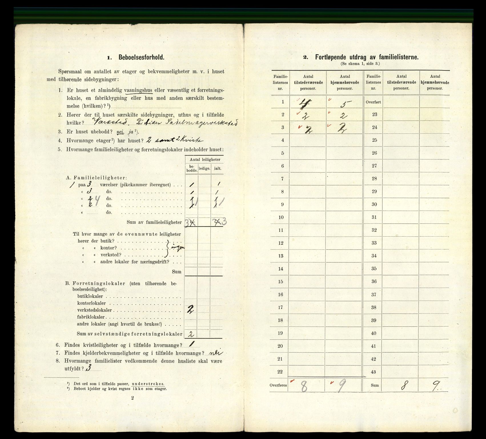 RA, 1910 census for Kristiansand, 1910, p. 7667