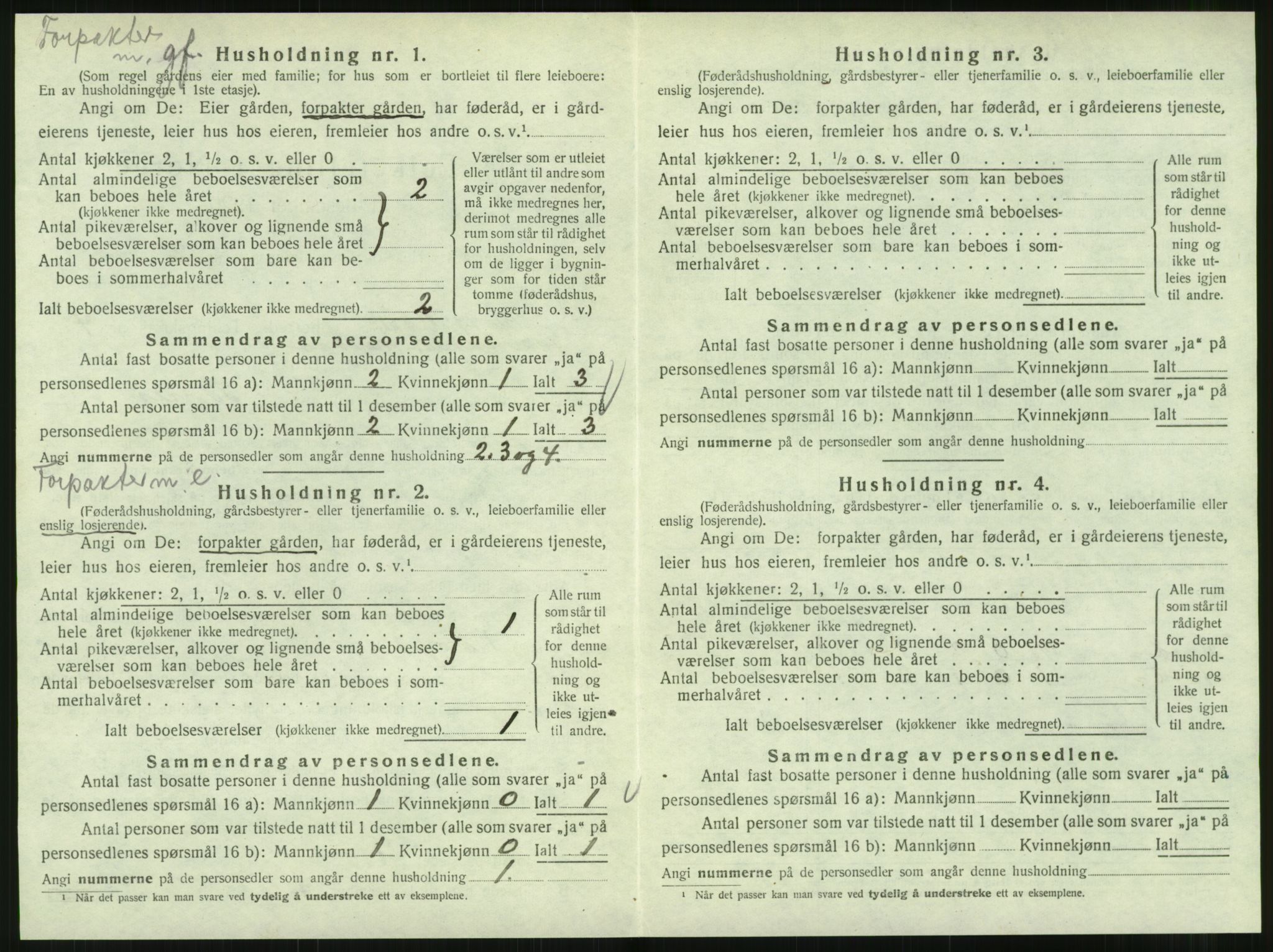 SAT, 1920 census for Hattfjelldal, 1920, p. 129