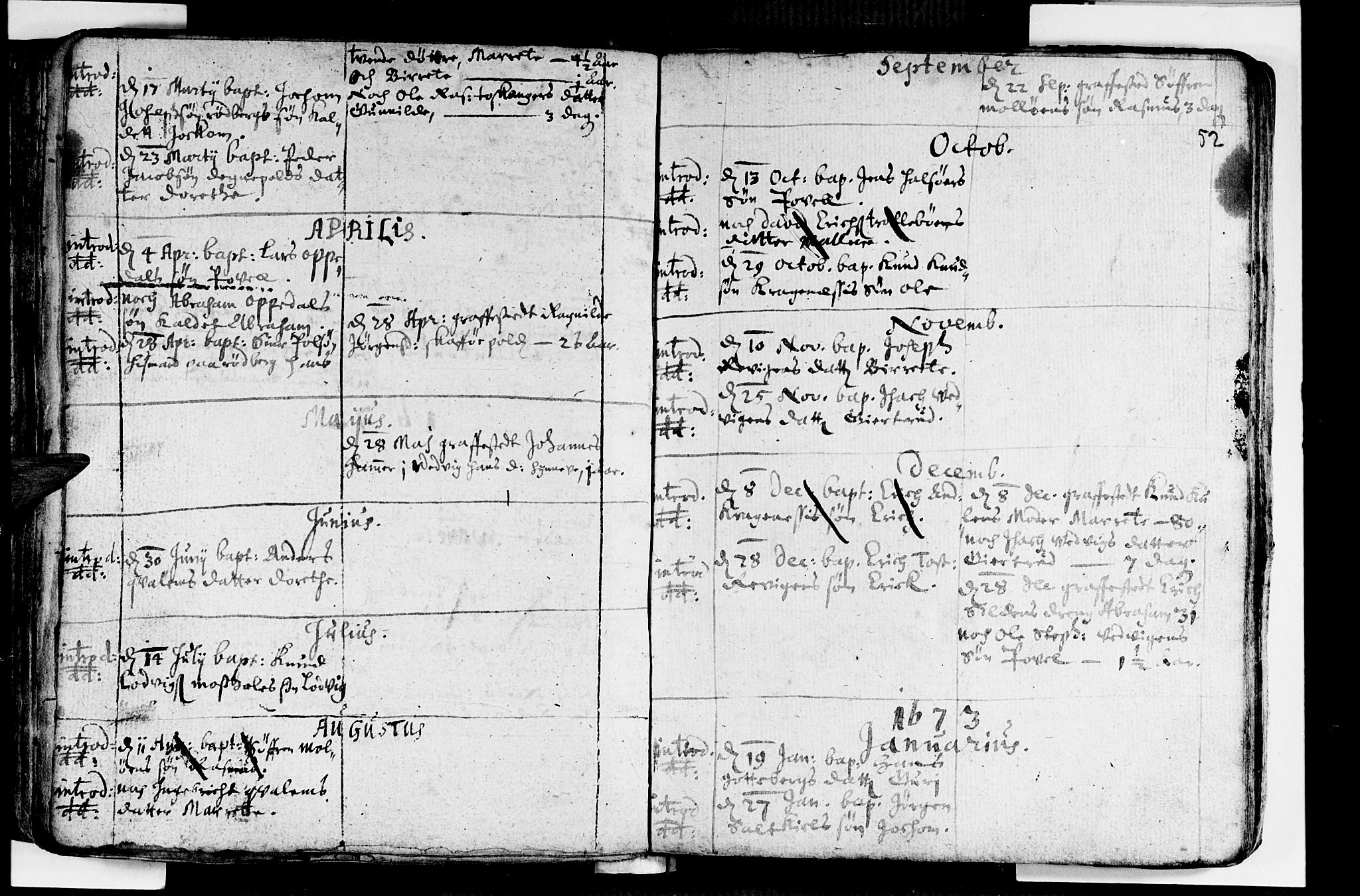 Selje sokneprestembete, AV/SAB-A-99938/H/Ha/Haa/Haaa: Parish register (official) no. A 1, 1668-1696, p. 52