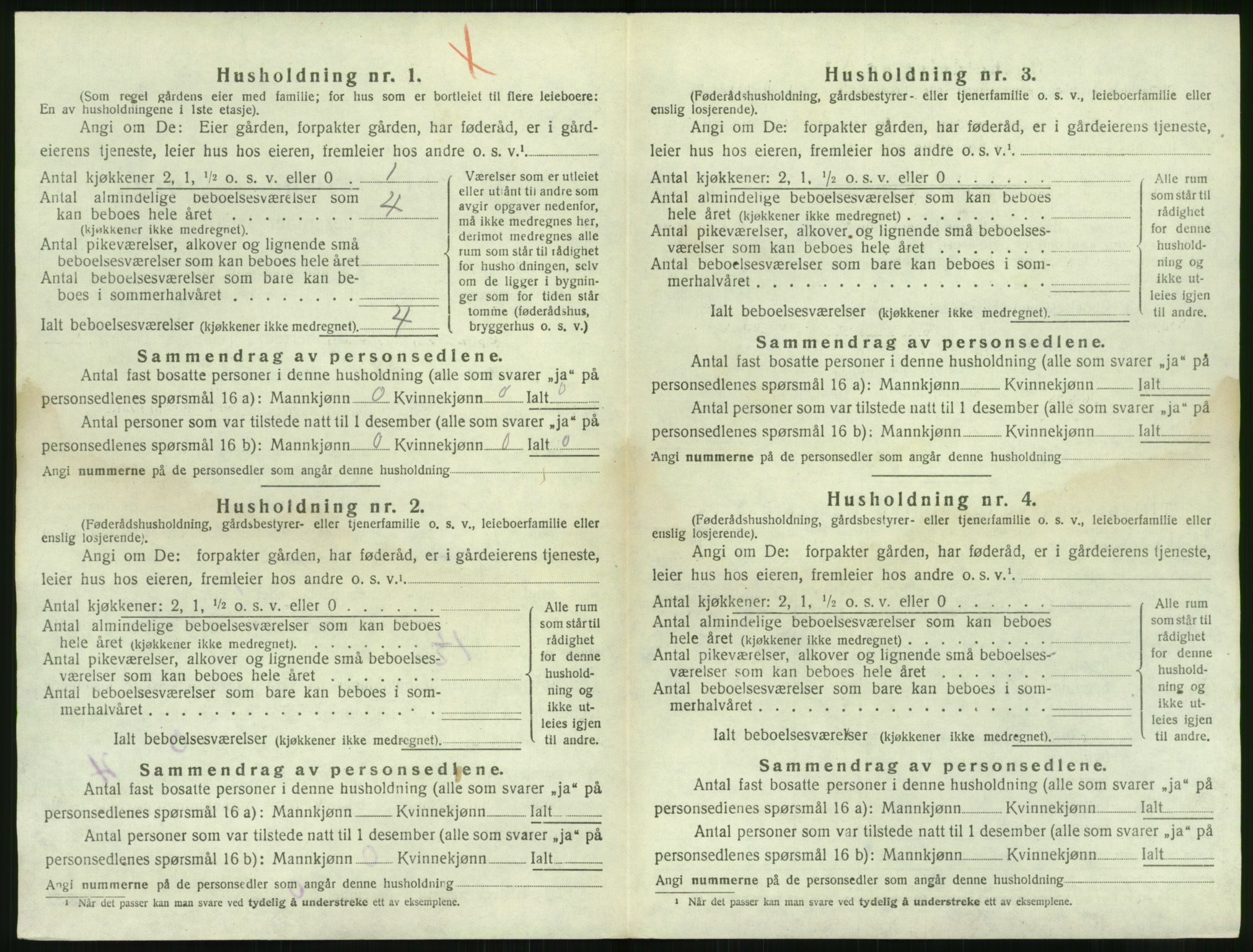 SAK, 1920 census for Austre Moland, 1920, p. 438