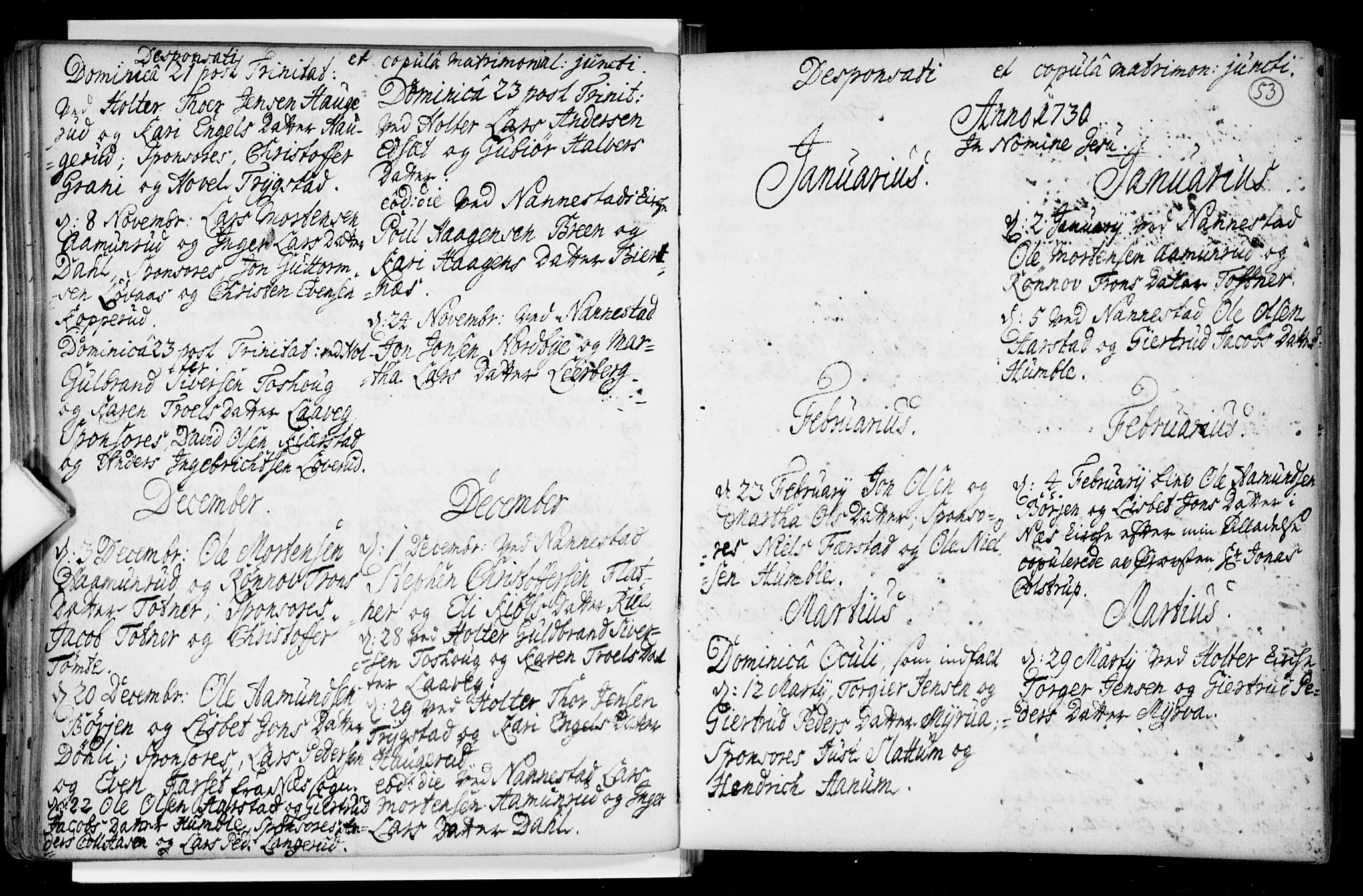 Nannestad prestekontor Kirkebøker, SAO/A-10414a/F/Fa/L0005: Parish register (official) no. I 5, 1729-1738, p. 53