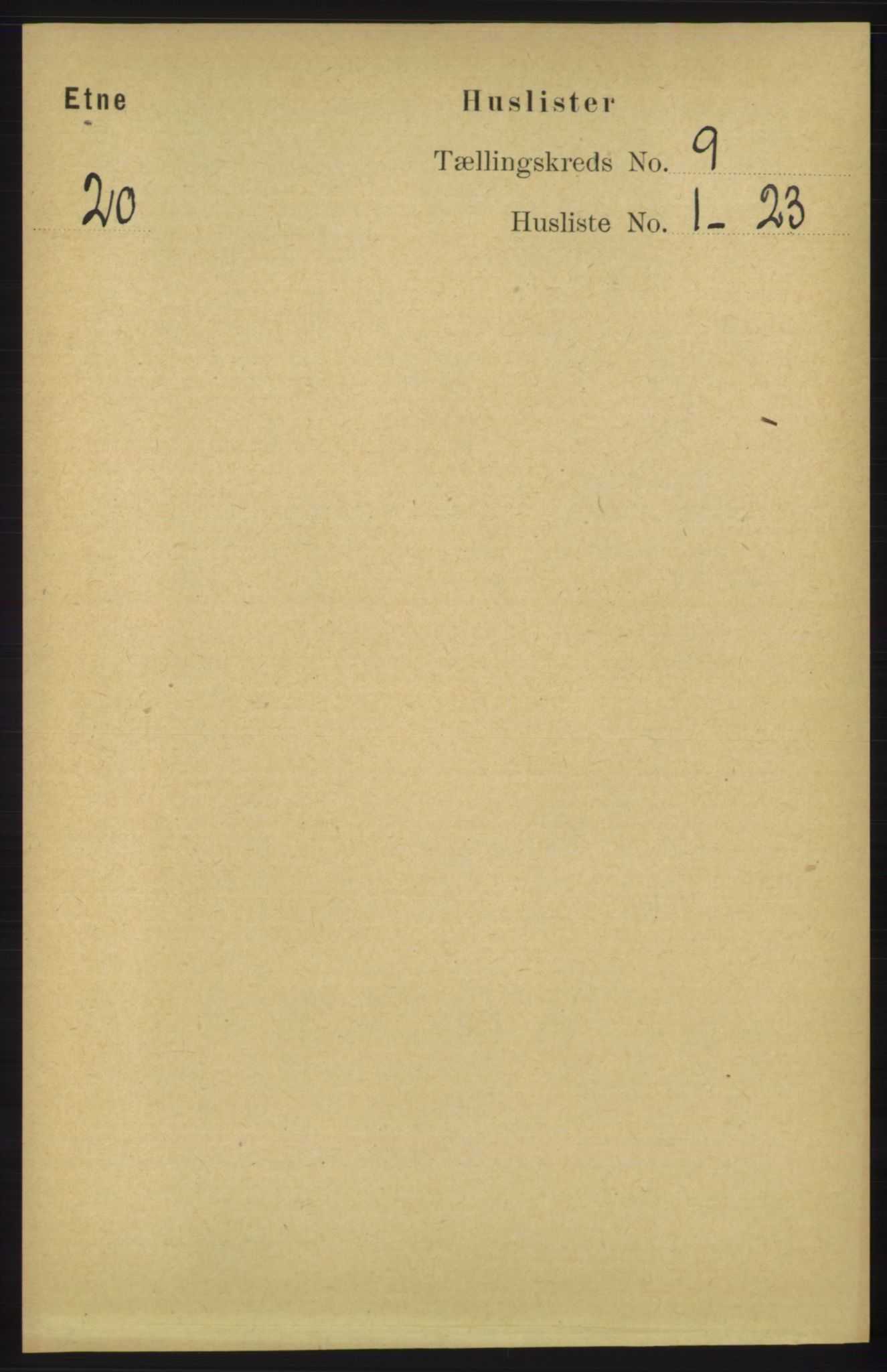 RA, 1891 census for 1211 Etne, 1891, p. 1689