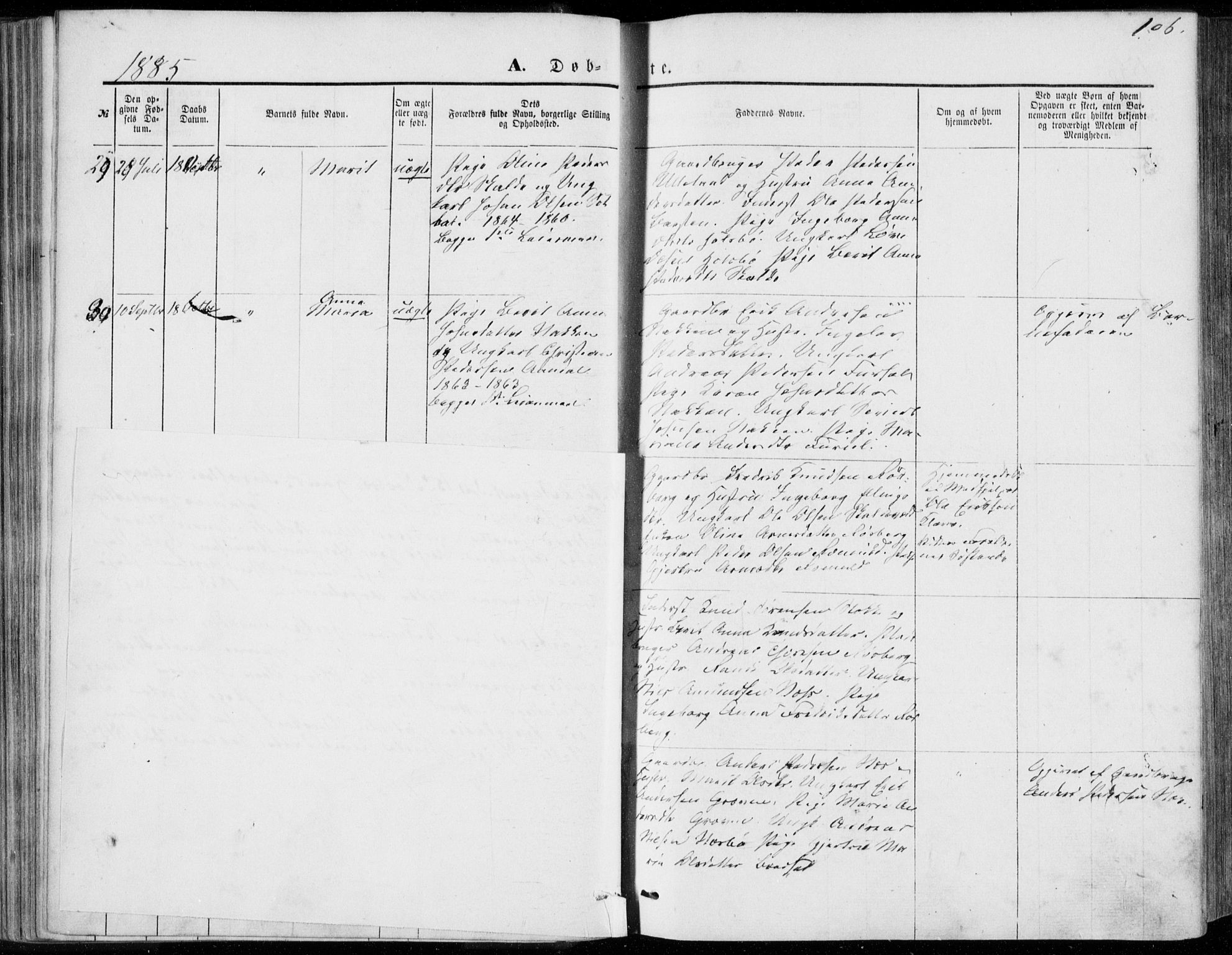 Ministerialprotokoller, klokkerbøker og fødselsregistre - Møre og Romsdal, SAT/A-1454/557/L0681: Parish register (official) no. 557A03, 1869-1886, p. 106