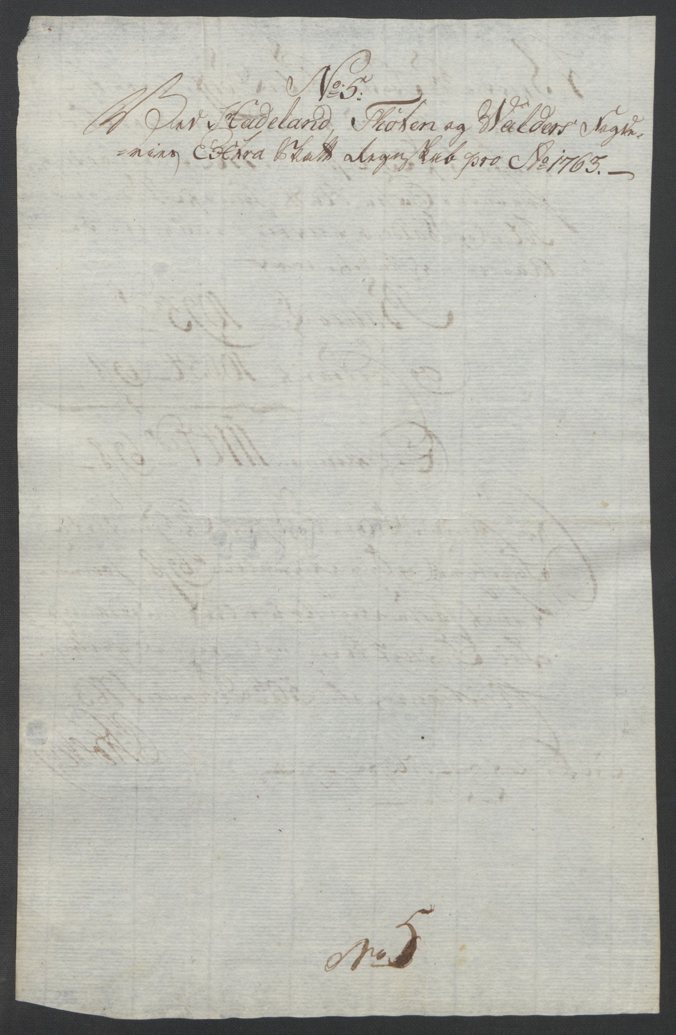 Rentekammeret inntil 1814, Reviderte regnskaper, Fogderegnskap, AV/RA-EA-4092/R19/L1399: Fogderegnskap Toten, Hadeland og Vardal, 1762-1783, p. 42