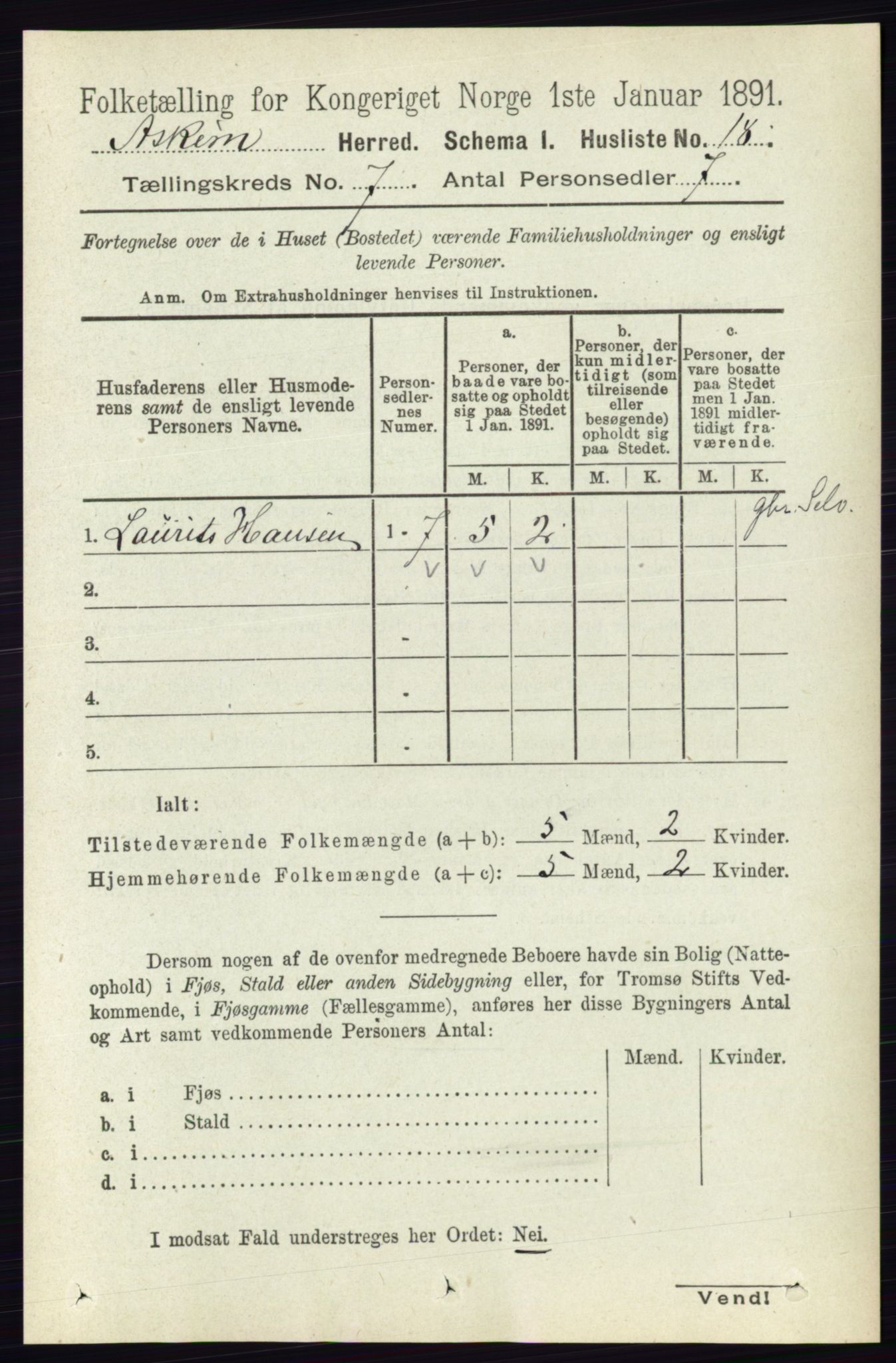 RA, 1891 census for 0124 Askim, 1891, p. 996