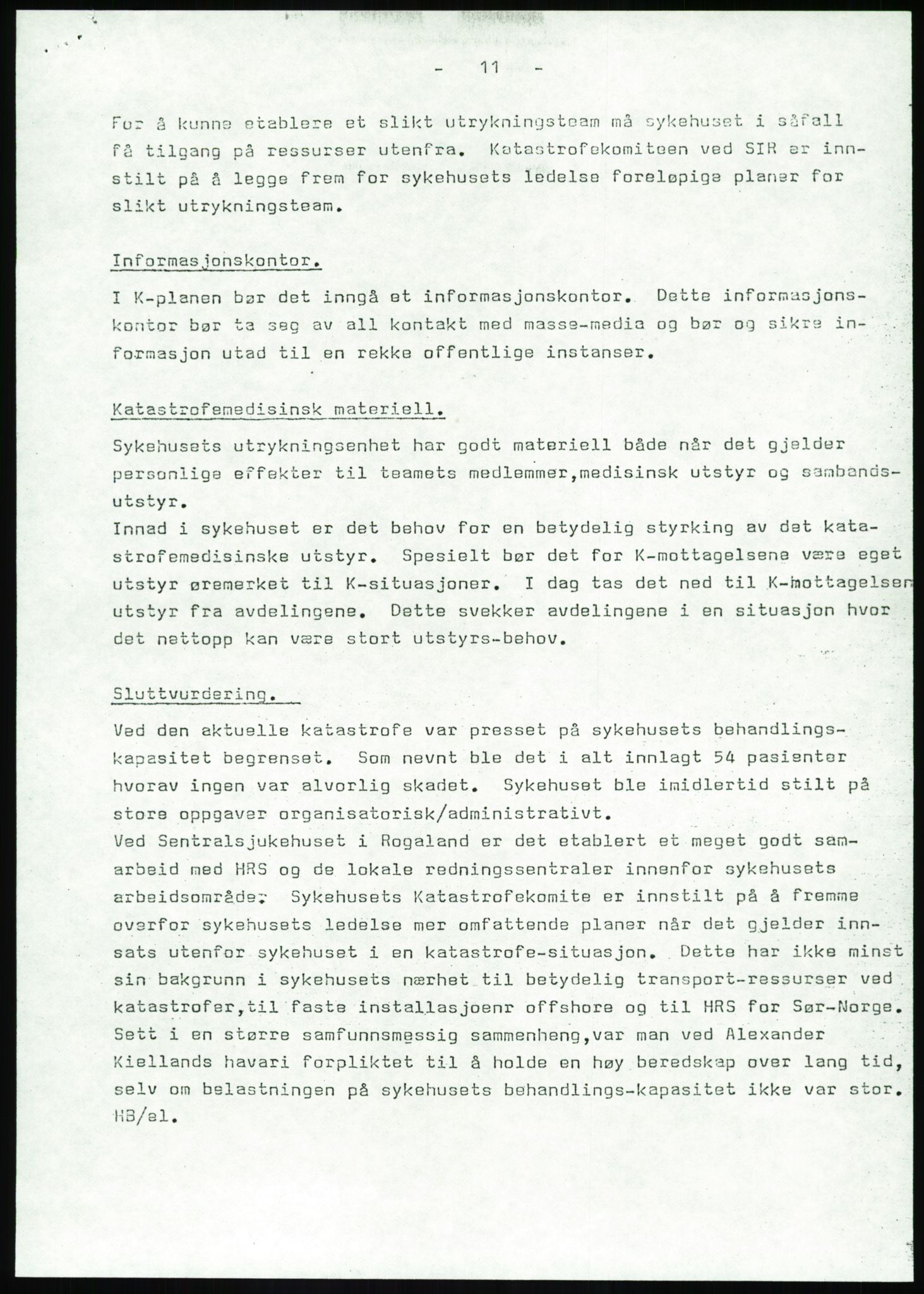 Justisdepartementet, Granskningskommisjonen ved Alexander Kielland-ulykken 27.3.1980, RA/S-1165/D/L0017: P Hjelpefartøy (Doku.liste + P1-P6 av 6)/Q Hovedredningssentralen (Q0-Q27 av 27), 1980-1981, p. 331
